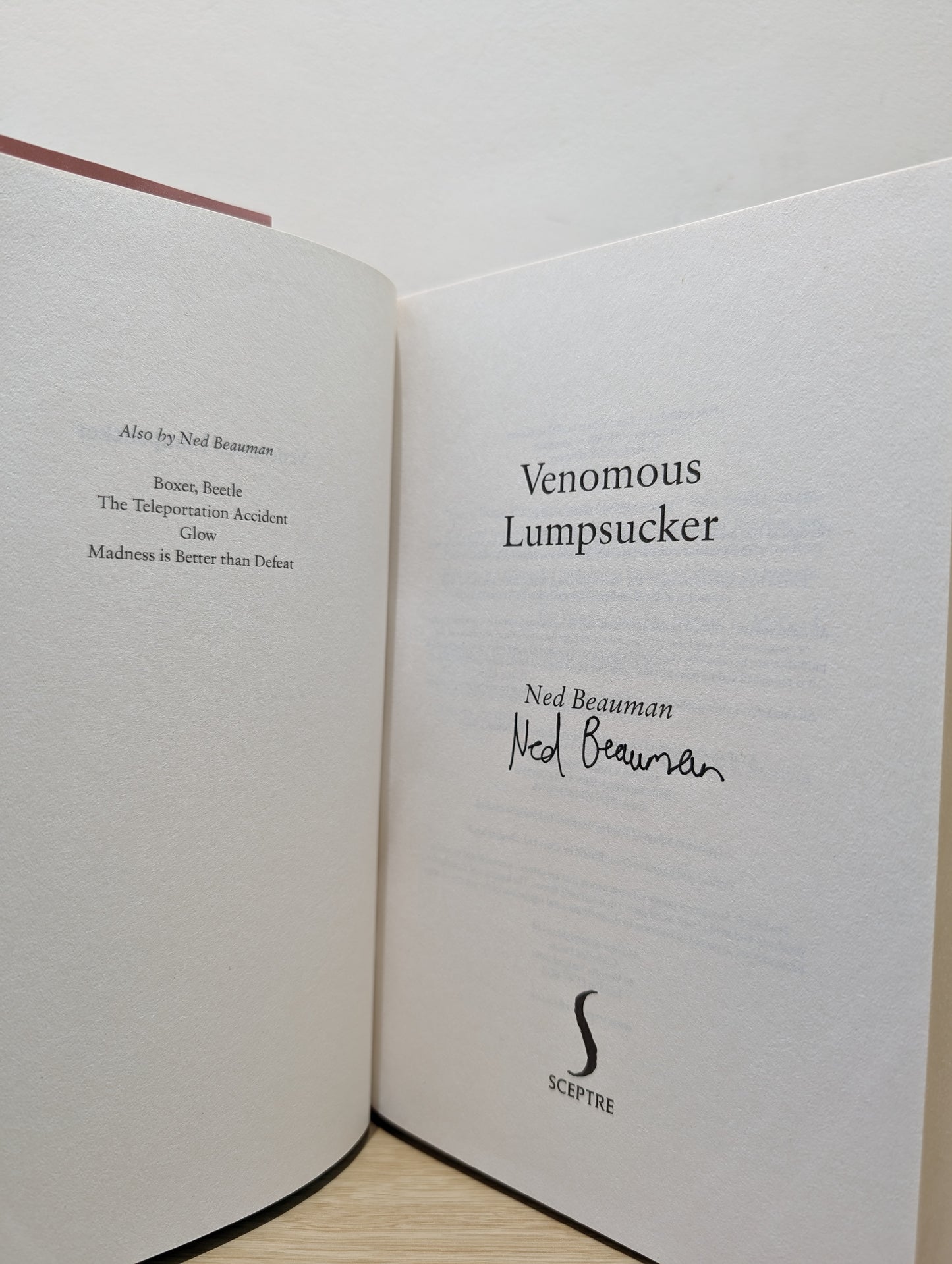 Venomous Lumpsucker (Signed to Title Page)