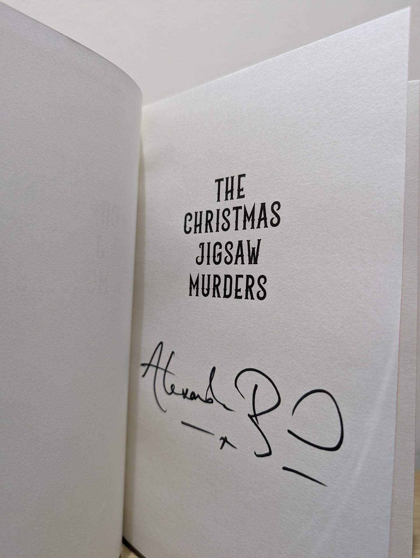 The Christmas Jigsaw Murders (Signed First Edition with sprayed edges)