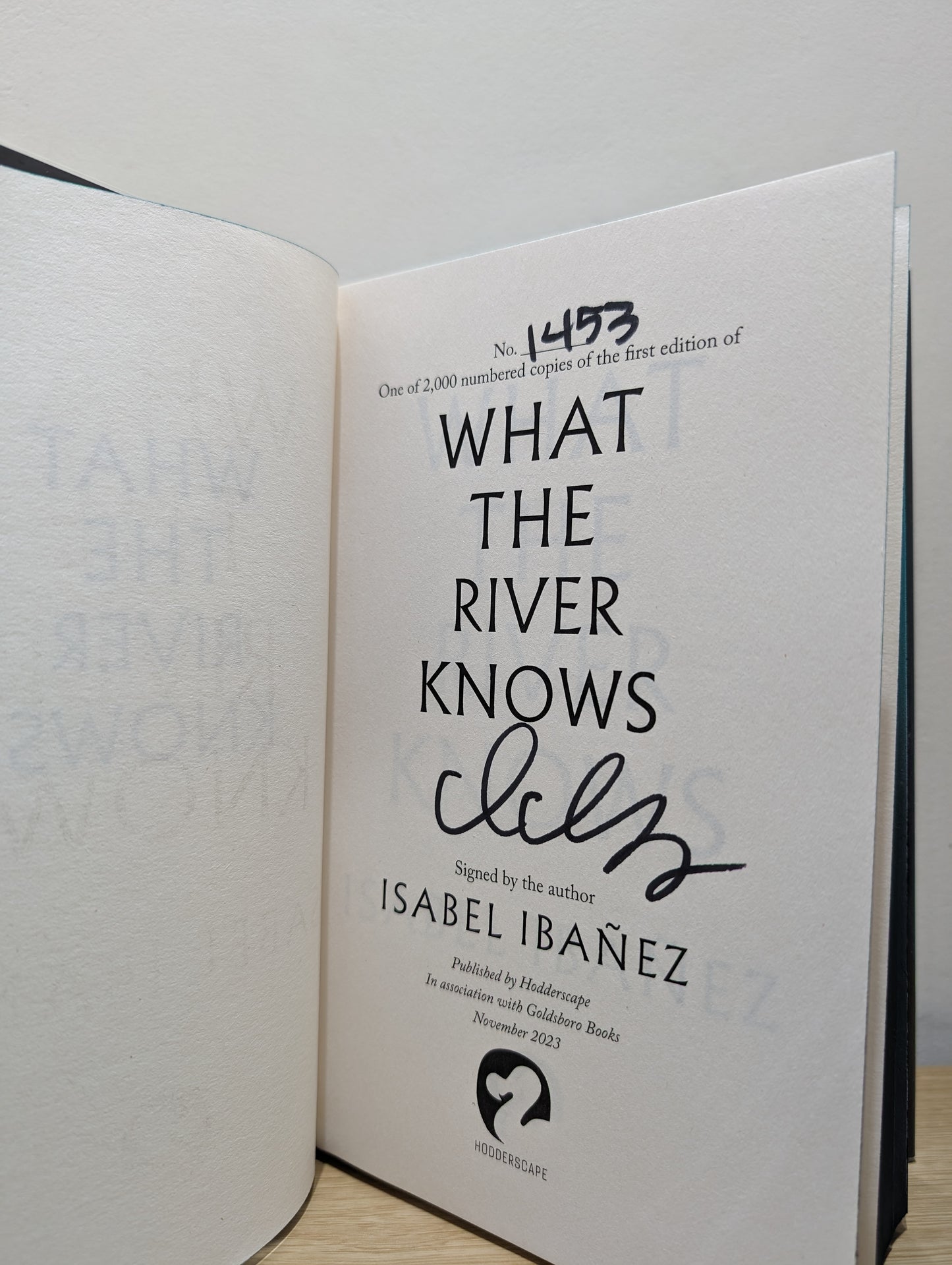 What the River Knows (Secrets of the Nile Duology) (Signed First Edition with sprayed edges)