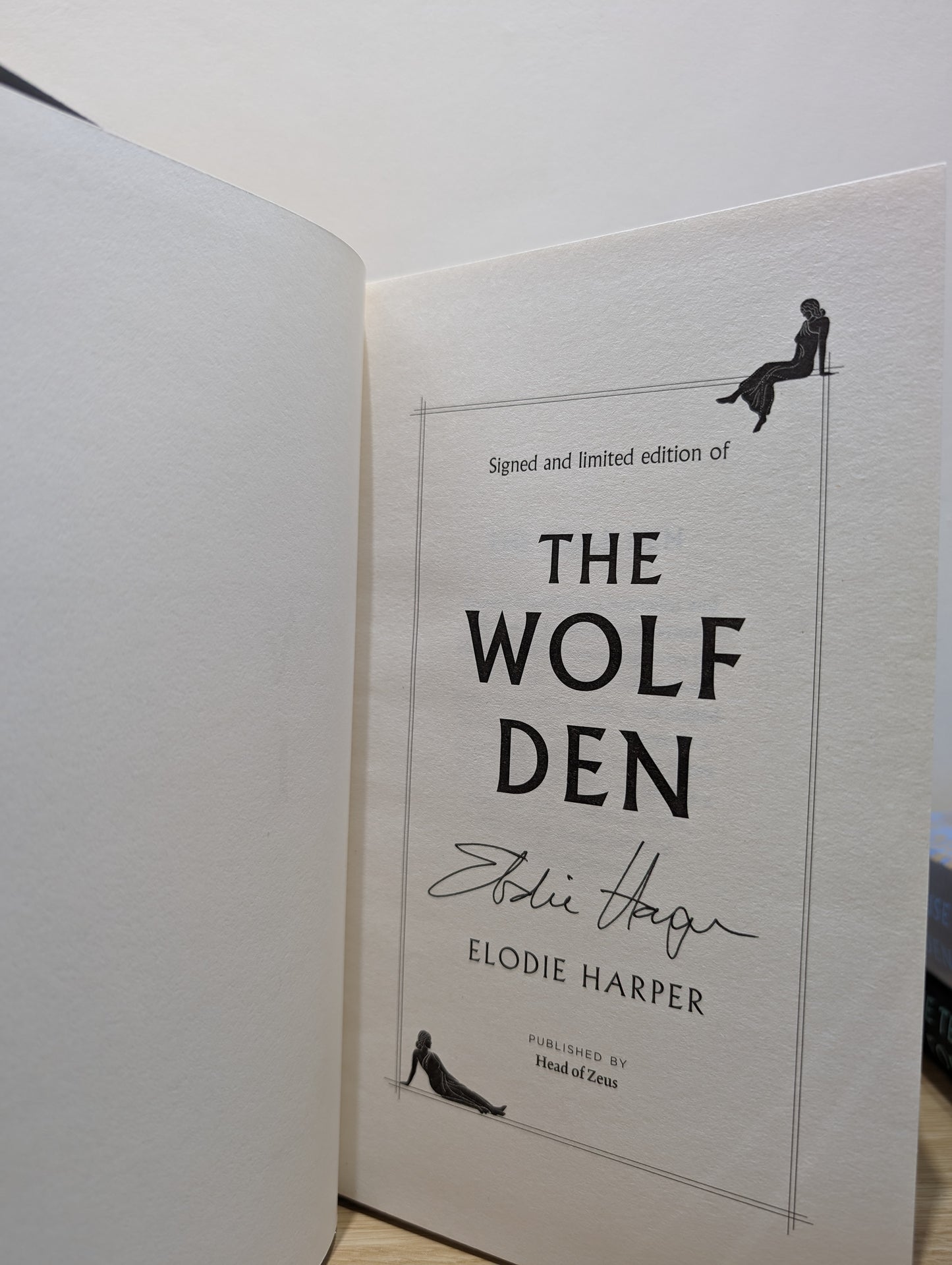 Wolf Den Trilogy: The Wolf Den; The House with the Golden Door; The Temple of Fortuna (Signed First Edition Set)