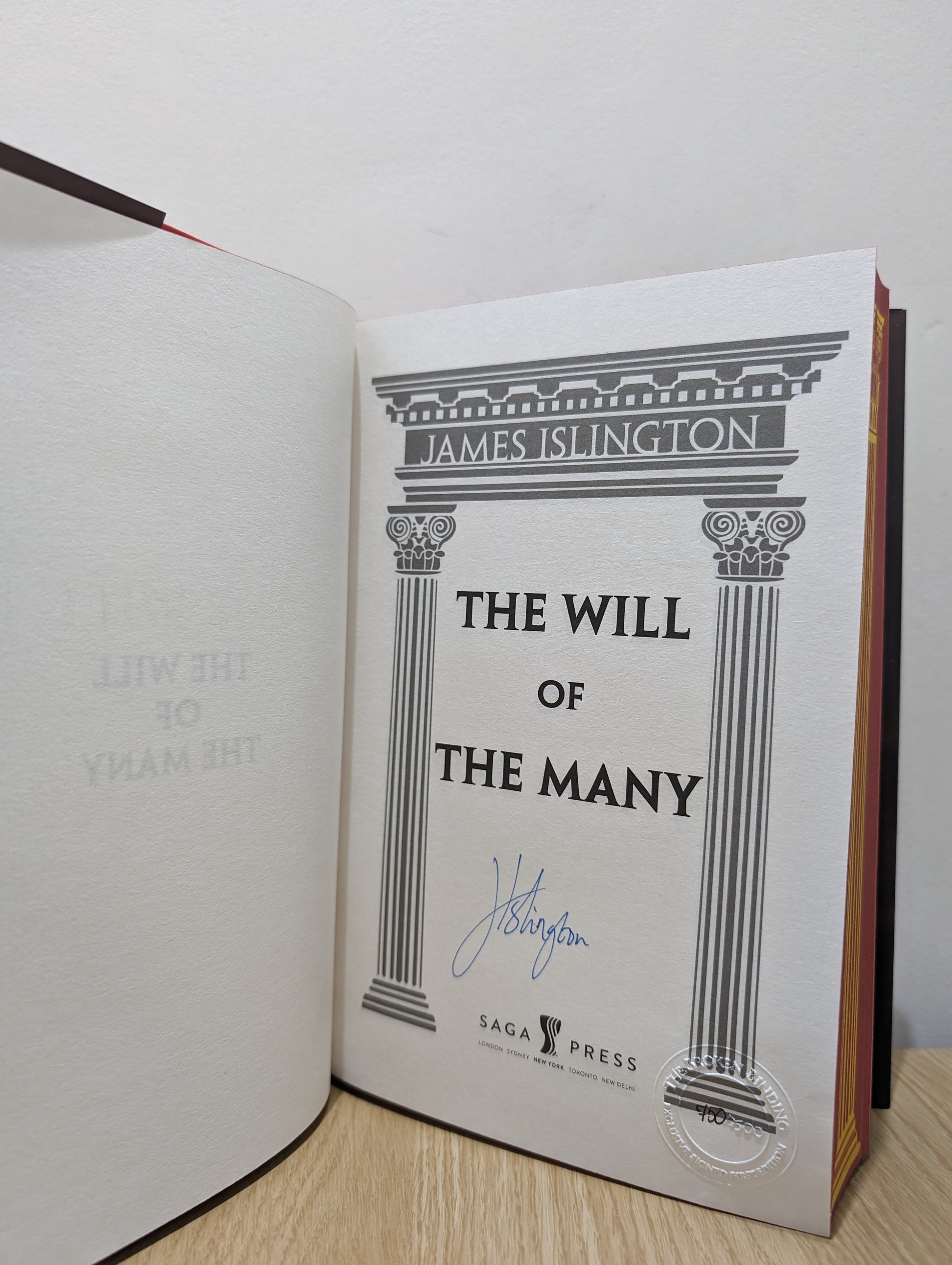 The Will of the Many (Signed First Edition with sprayed edges)