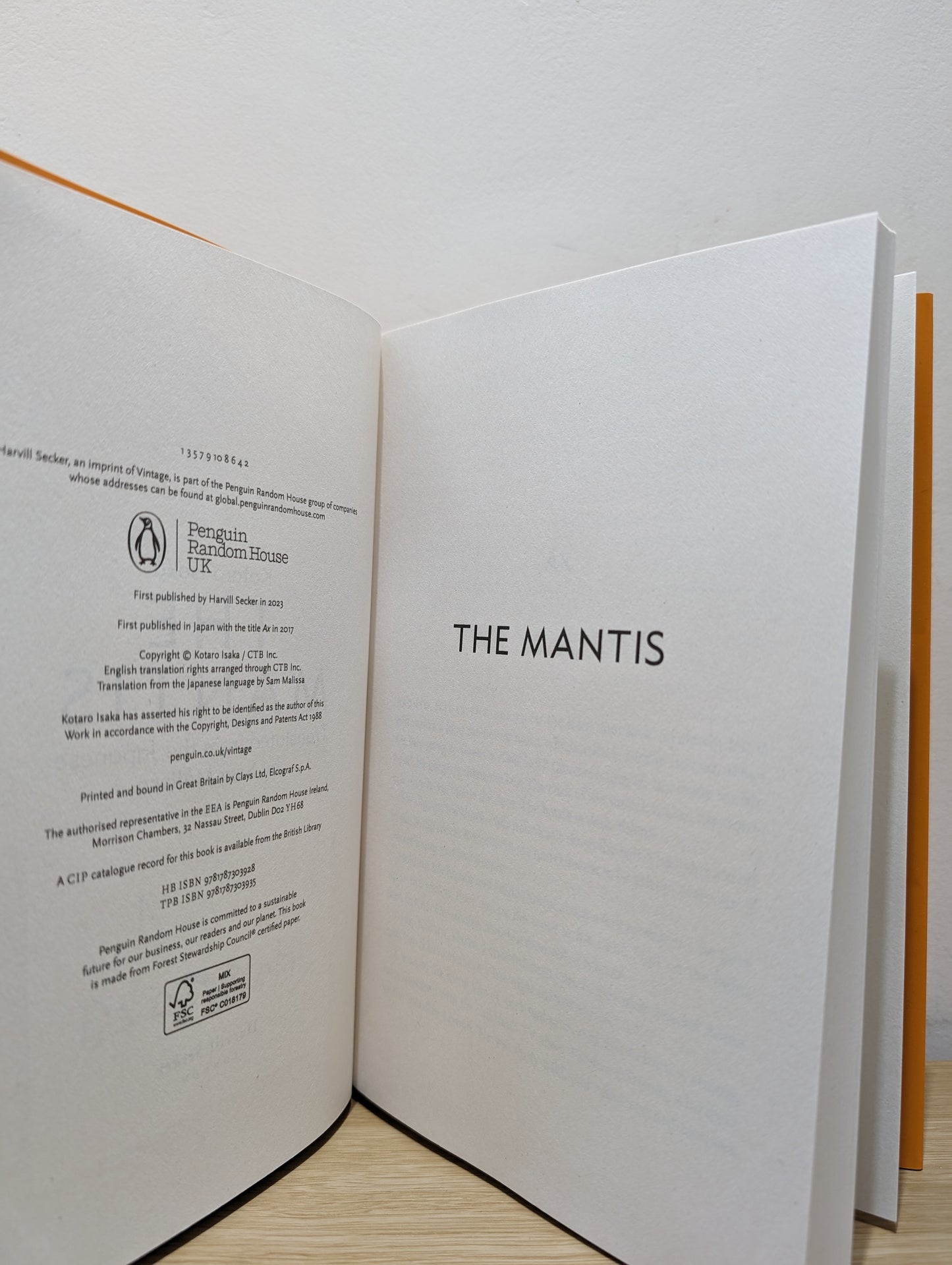 The Mantis (Signed First Edition)