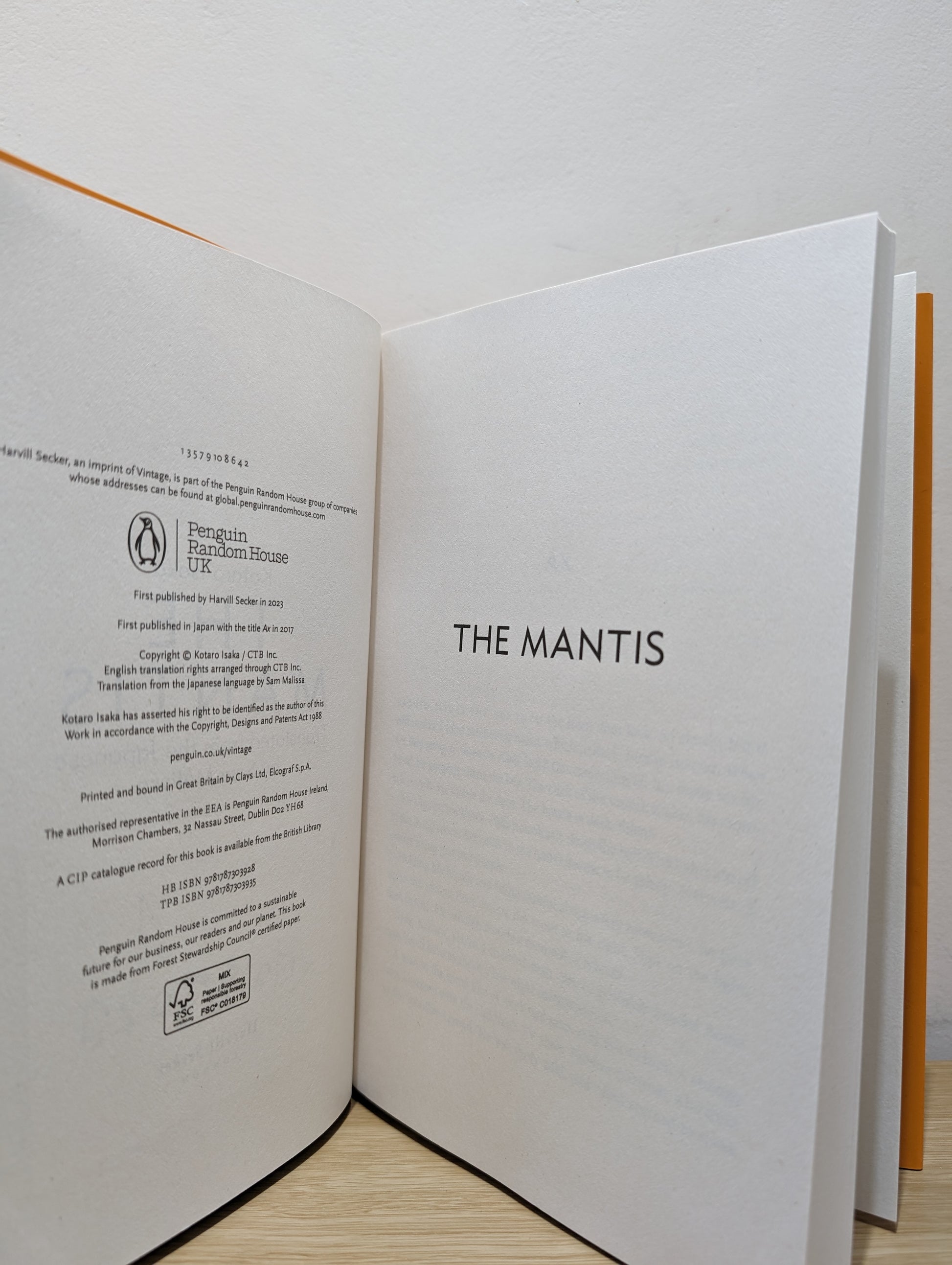 The Mantis (Signed First Edition)