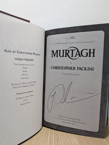 Murtagh: The World of Eragon (Signed Numbered First Edition with sprayed edges)