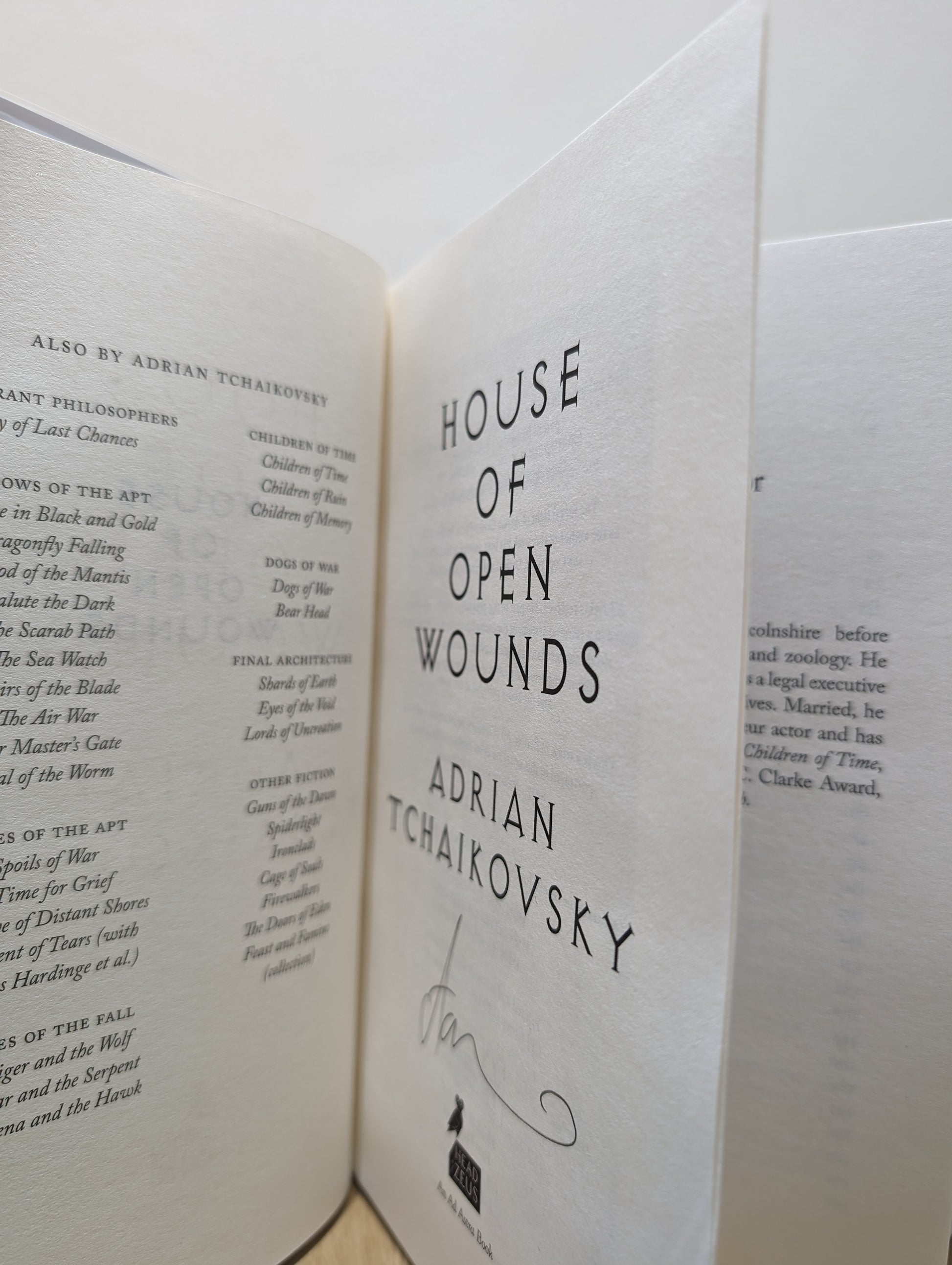 House of Open Wounds: companion novel to City of Last Chances (The Tyrant Philosophers)