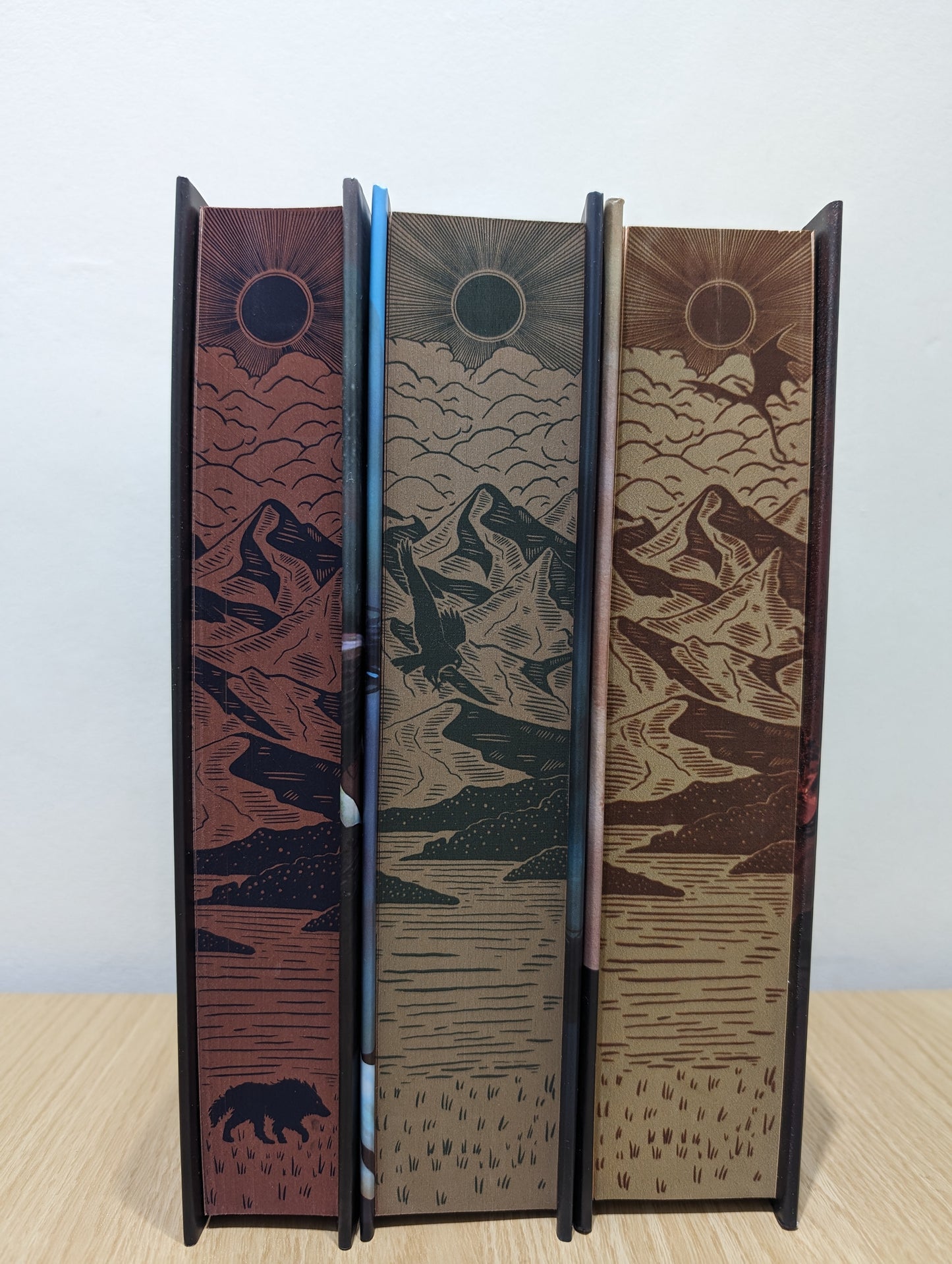 Chronicles of the Wolf Queen Series: The Wolf of Oren-Yaro; The Ikessar Falcon; The Dragon of Jin-Sayeng (Signed Set with sprayed edges)