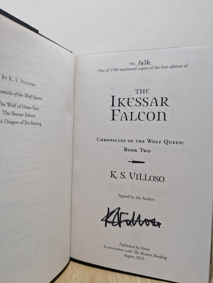 Chronicles of the Wolf Queen Series: The Wolf of Oren-Yaro; The Ikessar Falcon; The Dragon of Jin-Sayeng (Signed Set with sprayed edges)