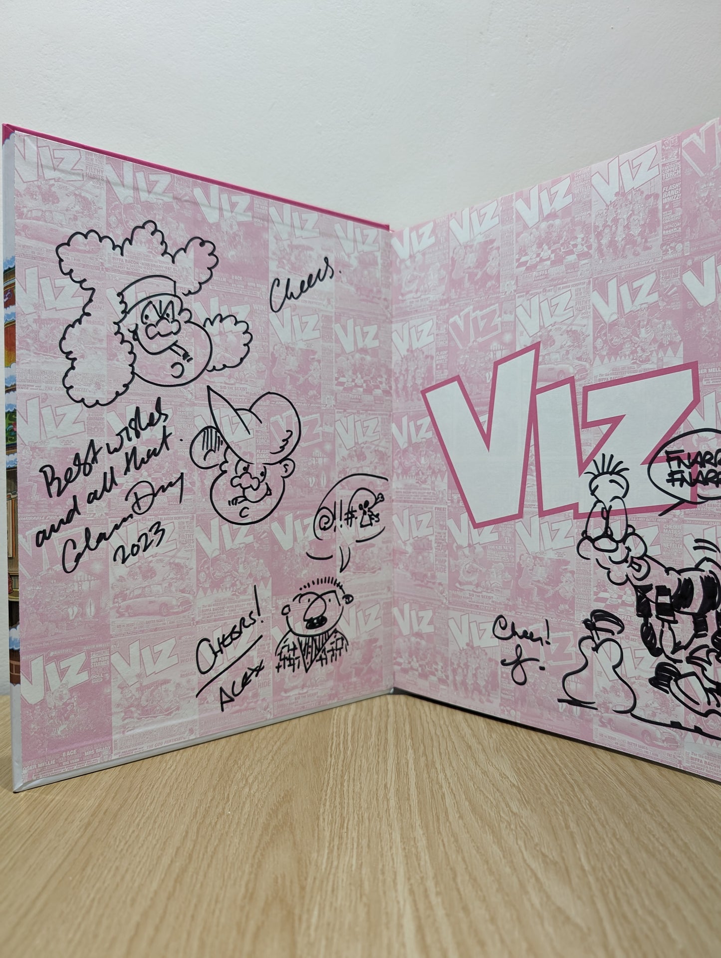 Viz Annual 2024: The Barber's Pole: A Heap of Clippings Swept Up from Issues 302-311 (Signed Doodled)