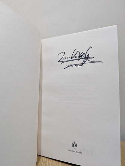 So to Speak (Signed First Edition)