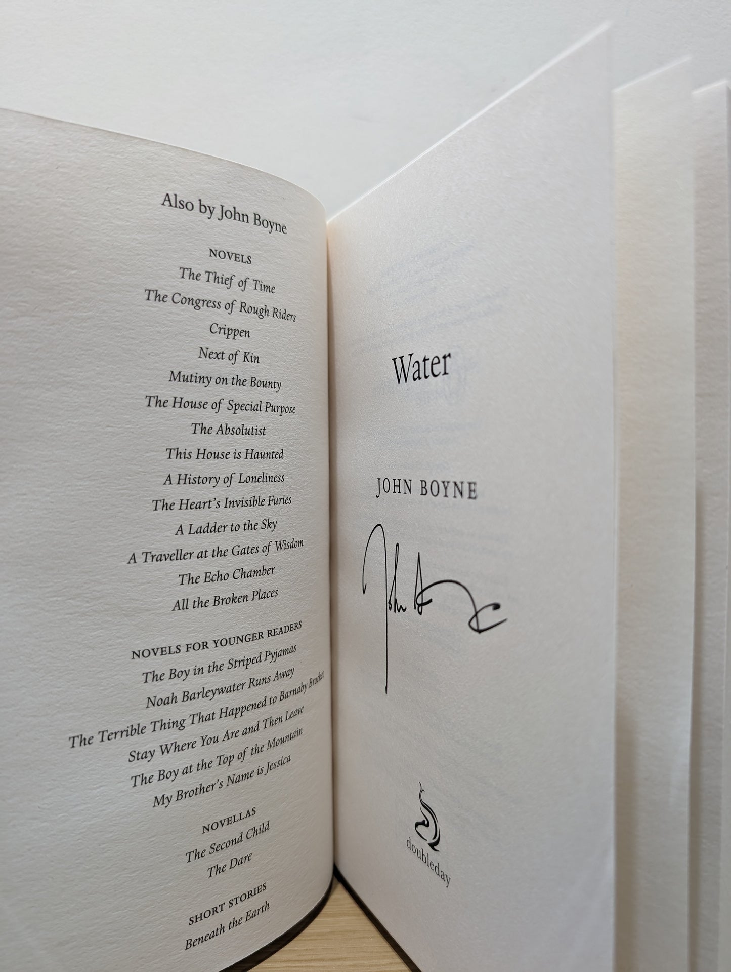 Water (Signed First Edition)