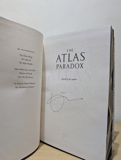 The Atlas Series 1-3: The Atlas Six; The Atlas Paradox; The Atlas Complex (Signed Set with sprayed edges)