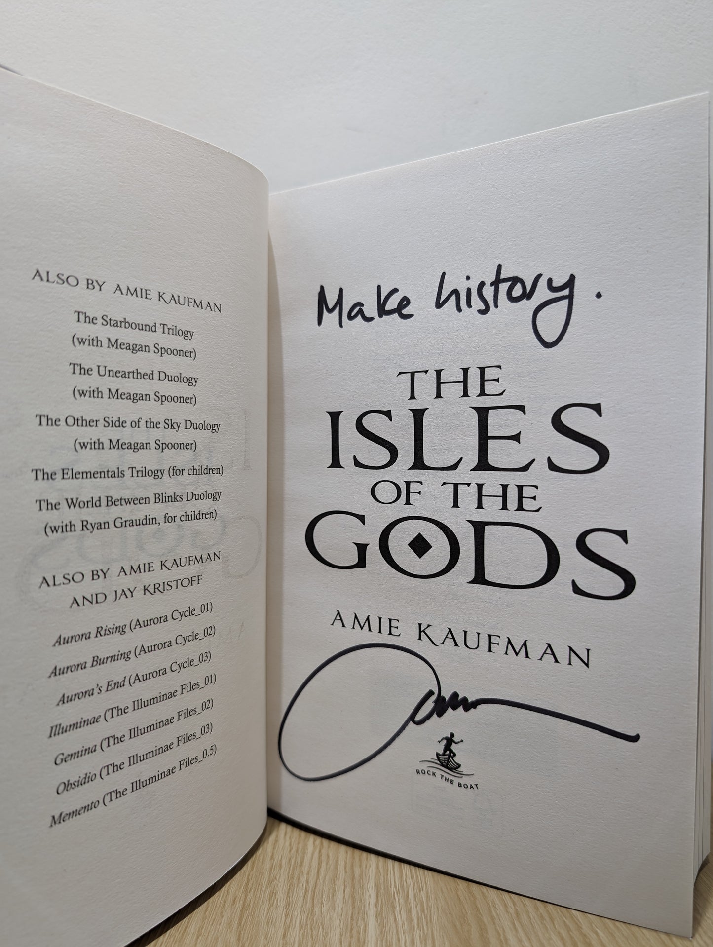 The Isles of the Gods (Signed Lined First Edition)