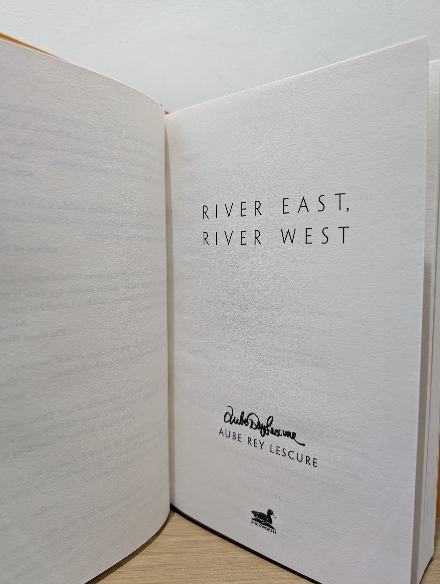 River East, River West (Signed First Edition)