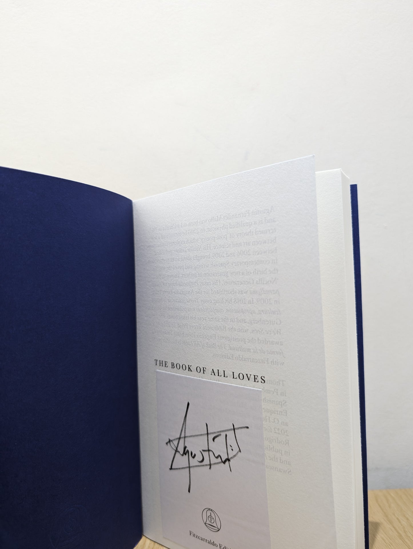 The Book of All Loves (Signed First Edition)