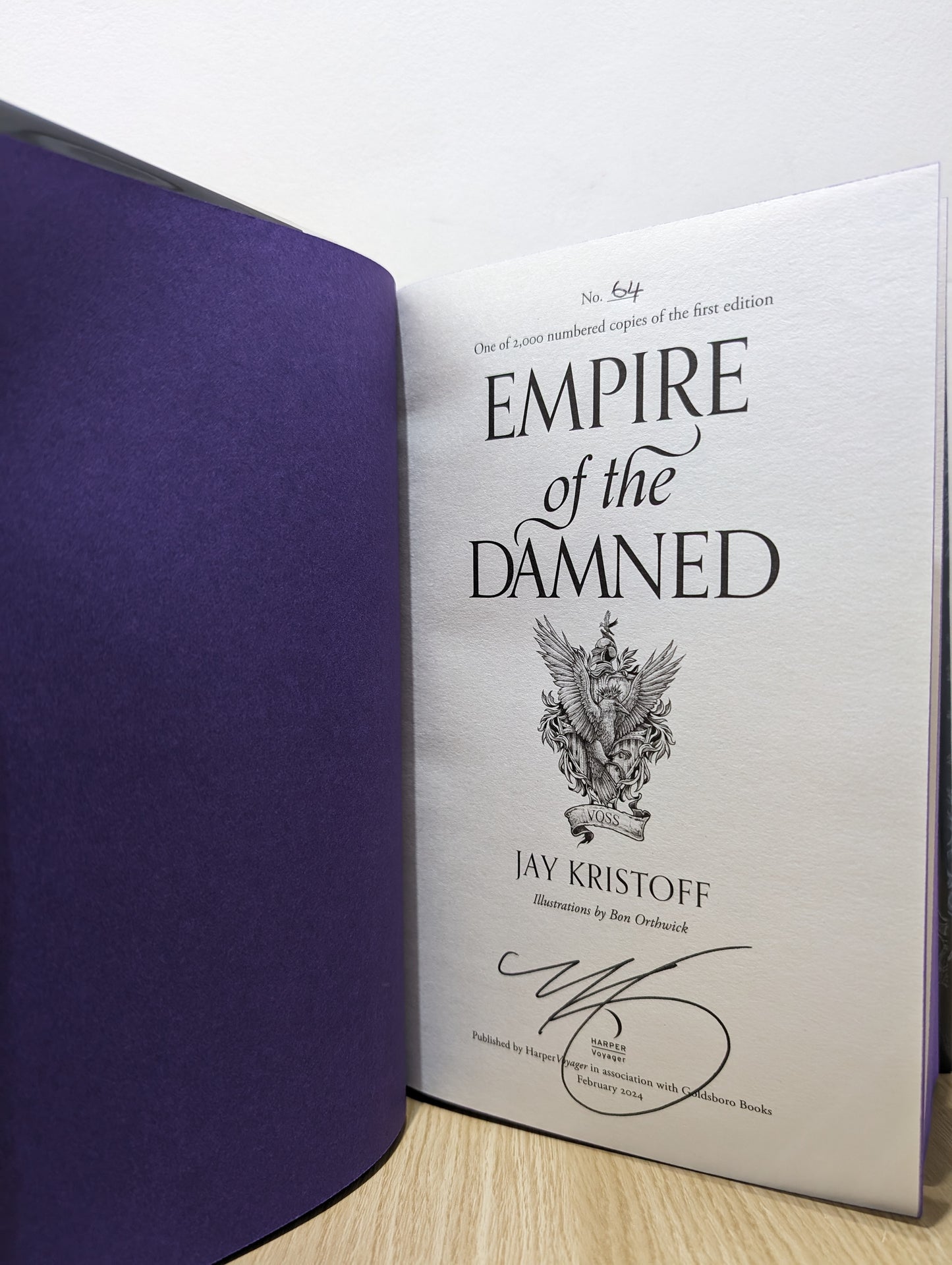 Empire of the Damned (Empire of the Vampire Book 2) (Signed Numbered First Edition with sprayed edges)