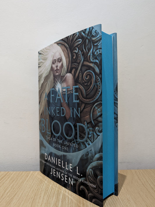 A Fate Inked in Blood (Signed First Edition with sprayed edges and foiled boards)