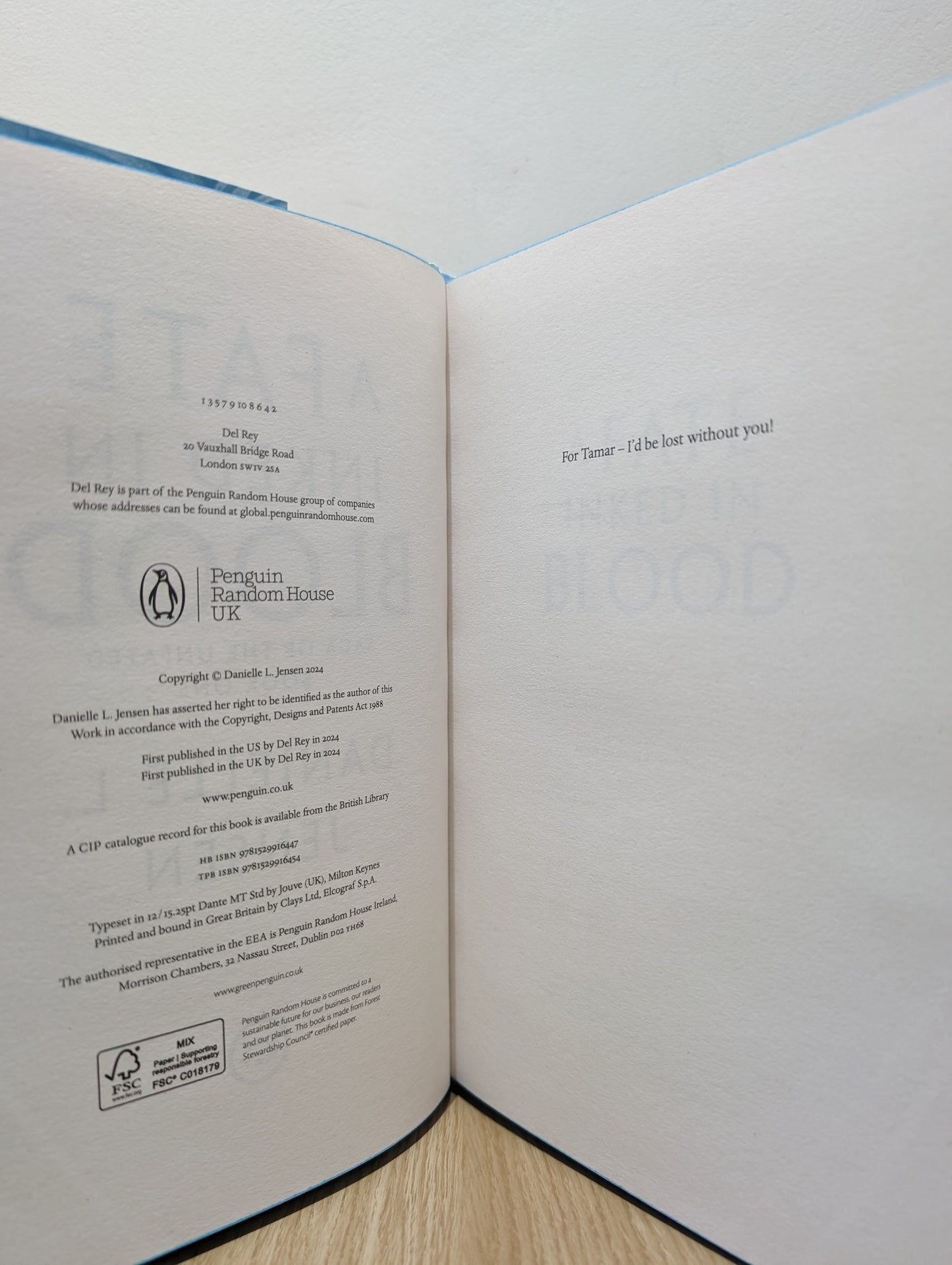 A Fate Inked in Blood (Signed First Edition with sprayed edges and foiled boards)