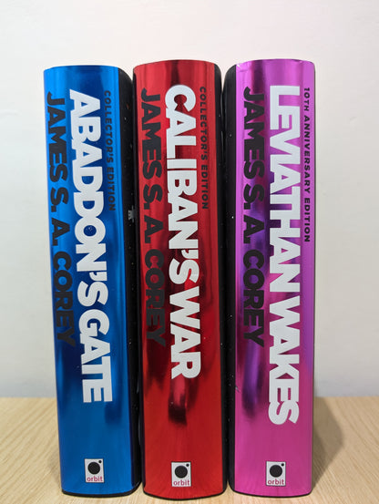 The Expanse Books 1-3: Leviathan Wakes; Caliban's War; Abaddon's Gate (Collector's Edition with sprayed edges)