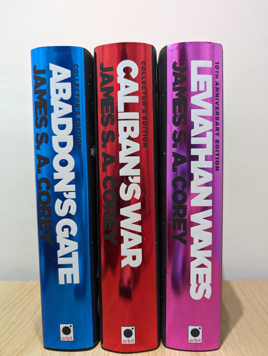 The Expanse Books 1-3: Leviathan Wakes; Caliban's War; Abaddon's Gate (Collector's Edition with sprayed edges)