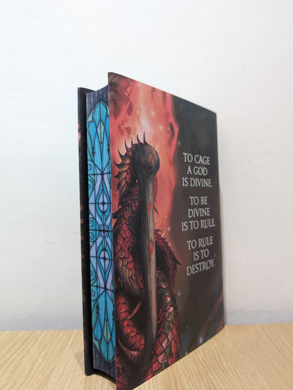 To Cage a God (These Monstrous Gods 1) (Signed First Edition with sprayed edges)