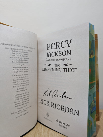 Percy Jackson and the Olympians Series 1-5: Lightning Thief; Sea of Monsters; Titan's Curse; Battle of the Labyrinth; Last Olympian (Special Edition Set with sprayed edges))