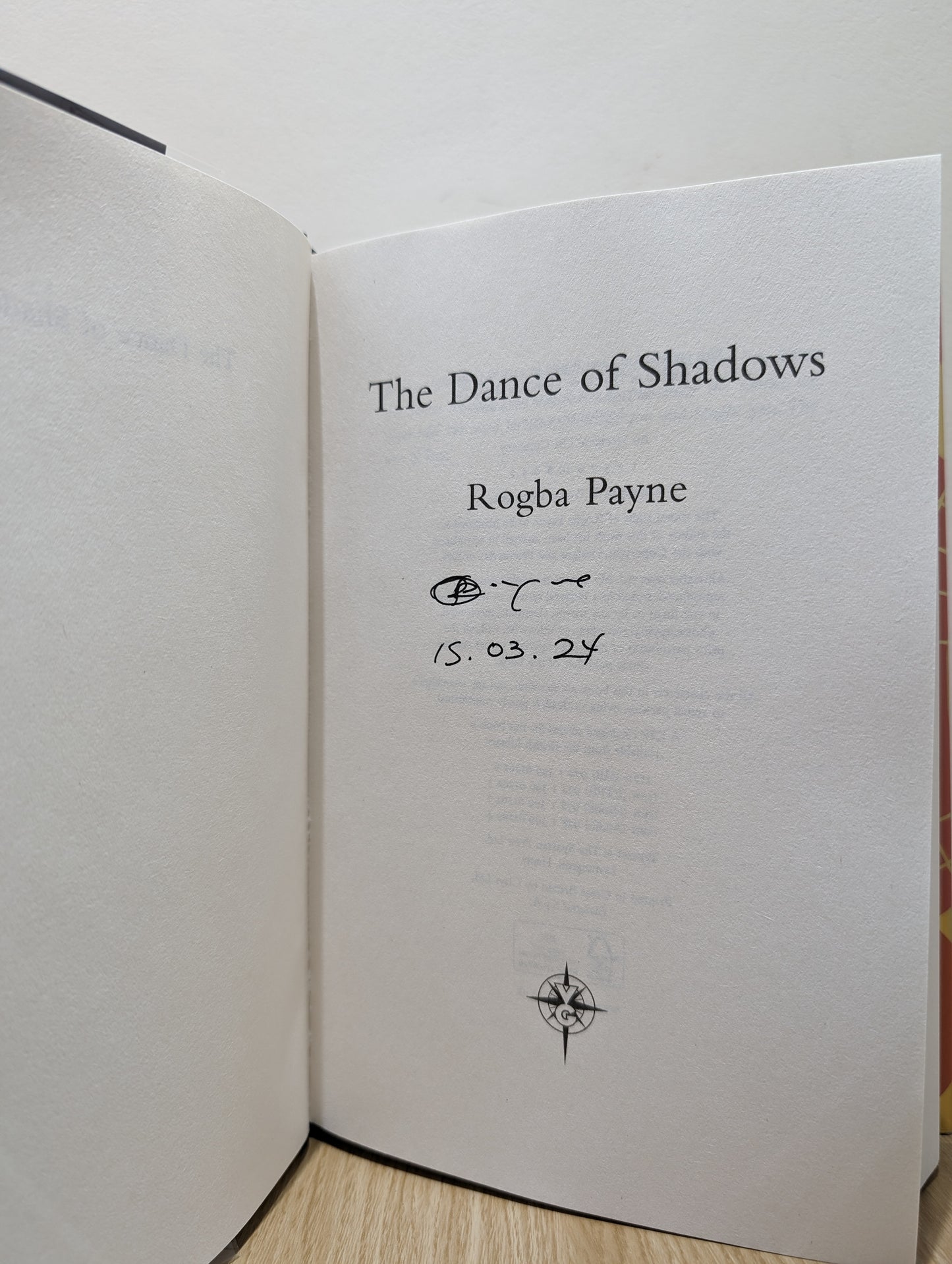 The Dance of Shadows (Signed Dated First Edition)