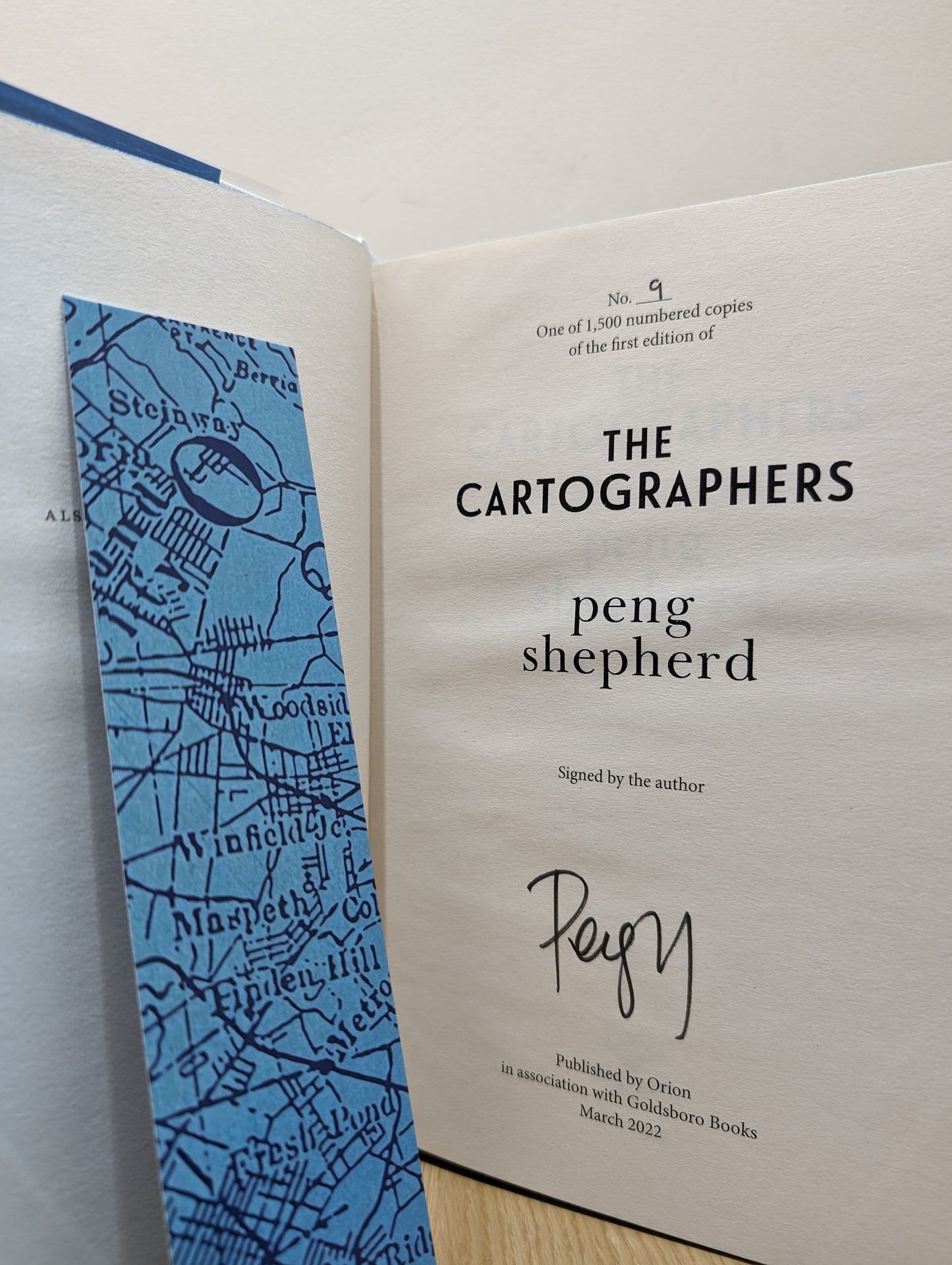 The Cartographers (Signed First Edition with sprayed edges)