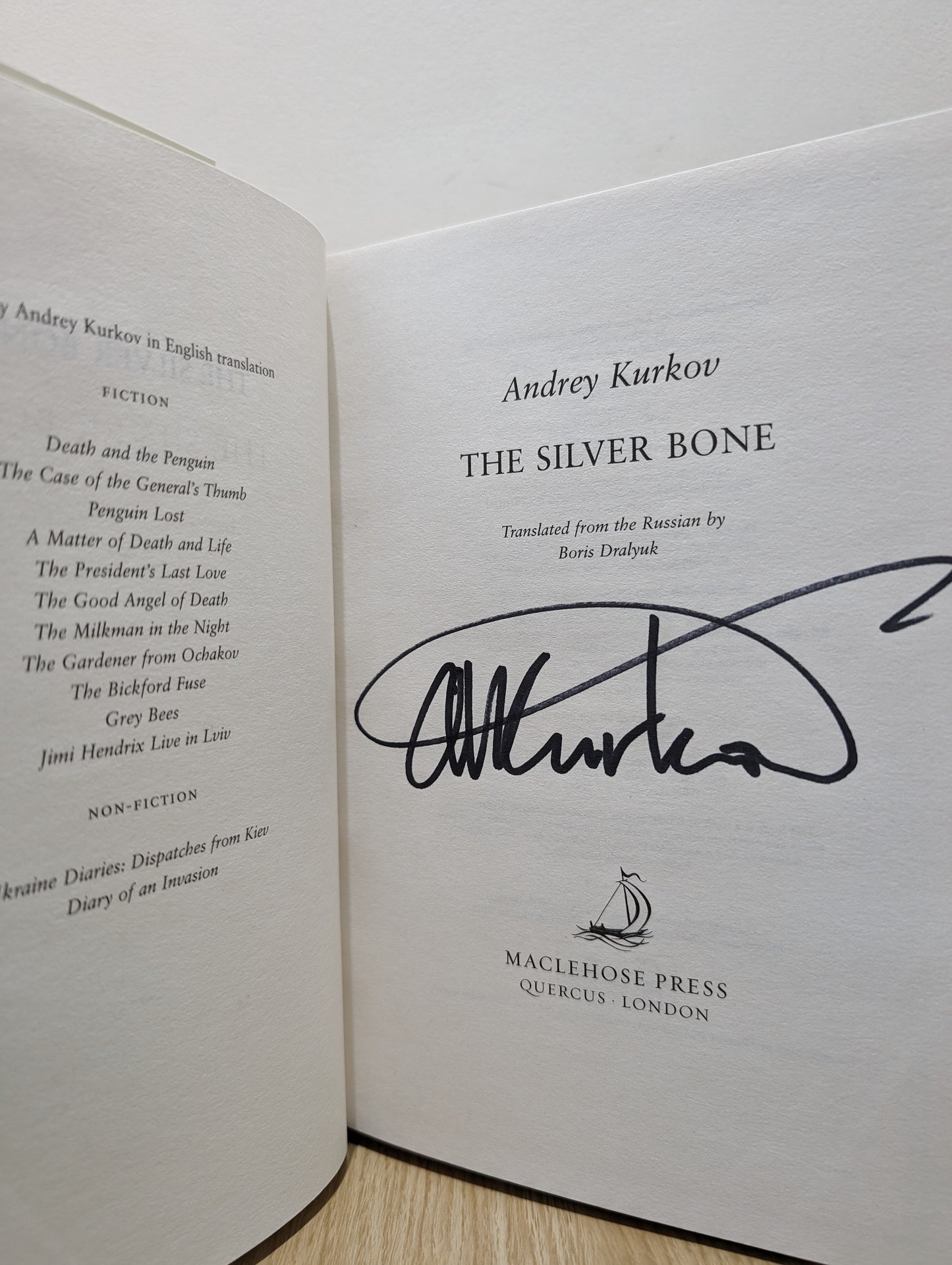 The Silver Bone: The Kyiv Mysteries (Signed First Edition)