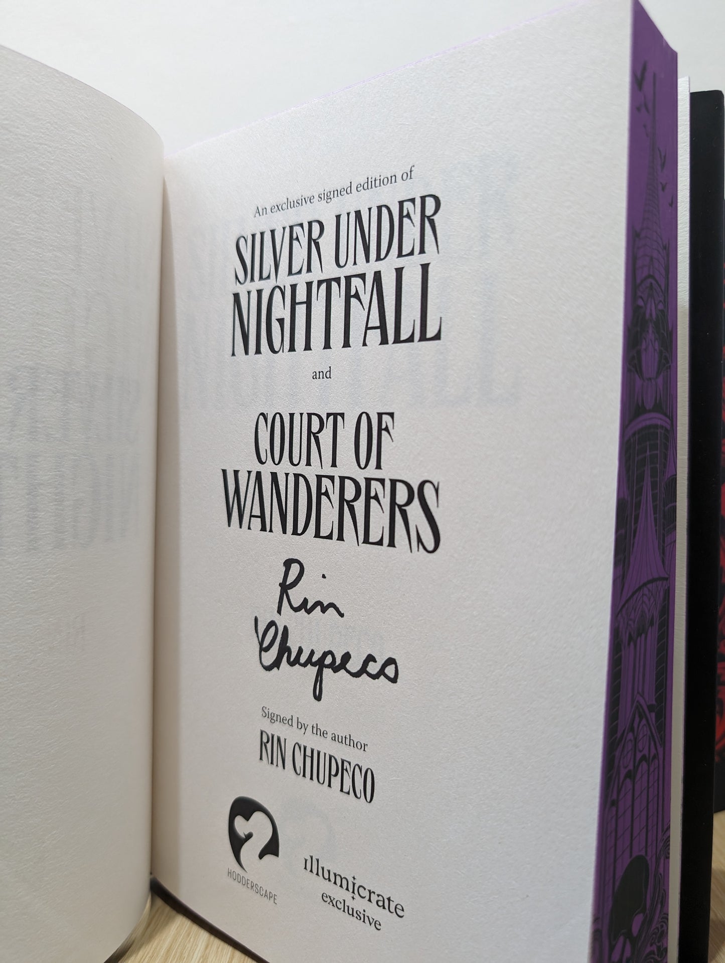 Reaper Series 1-2: Silver Under Nightfall; Court of Wanderers (Signed Set with sprayed edges)