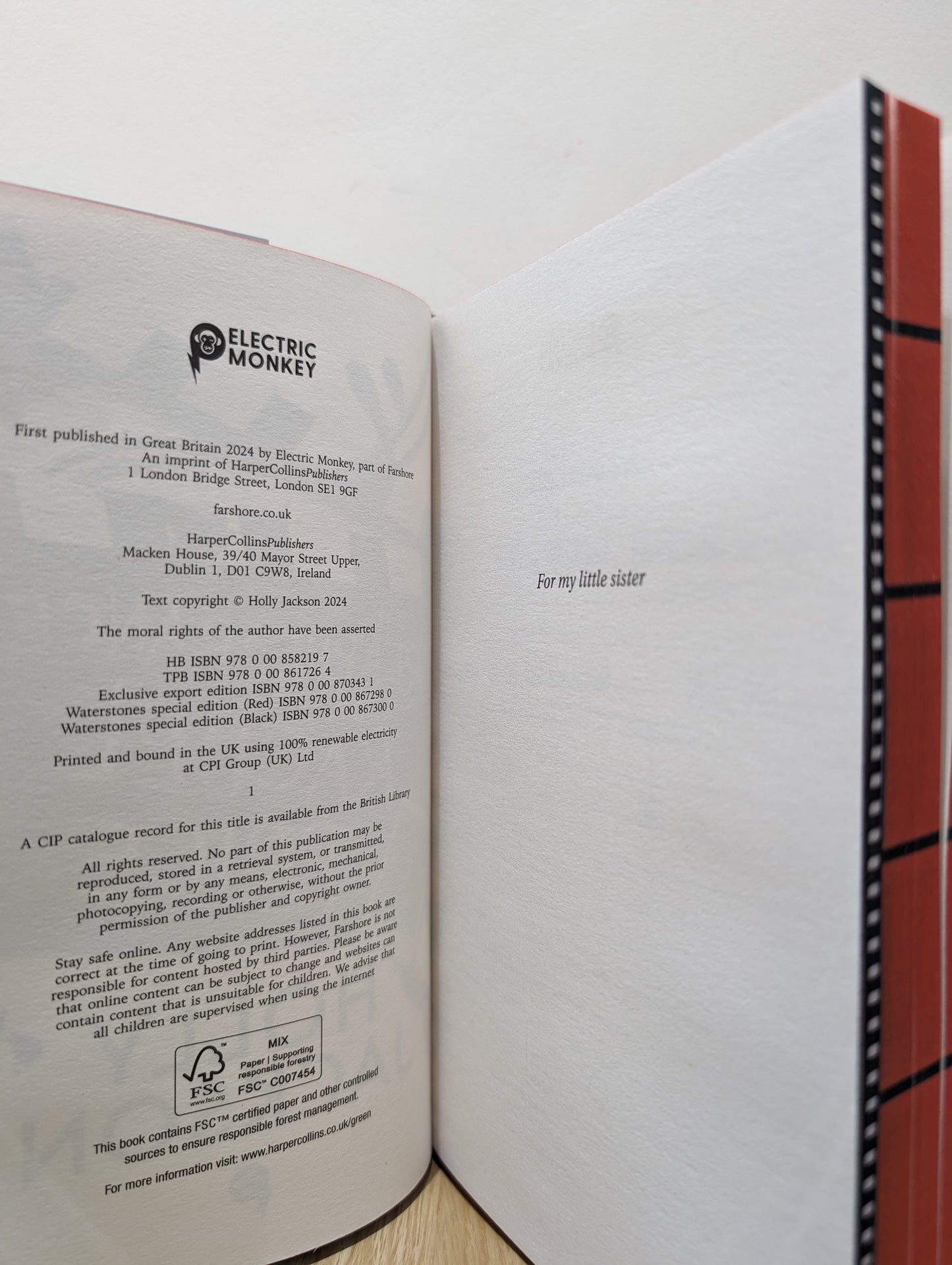 The Reappearance of Rachel Price (Signed First Edition with red sprayed edges)