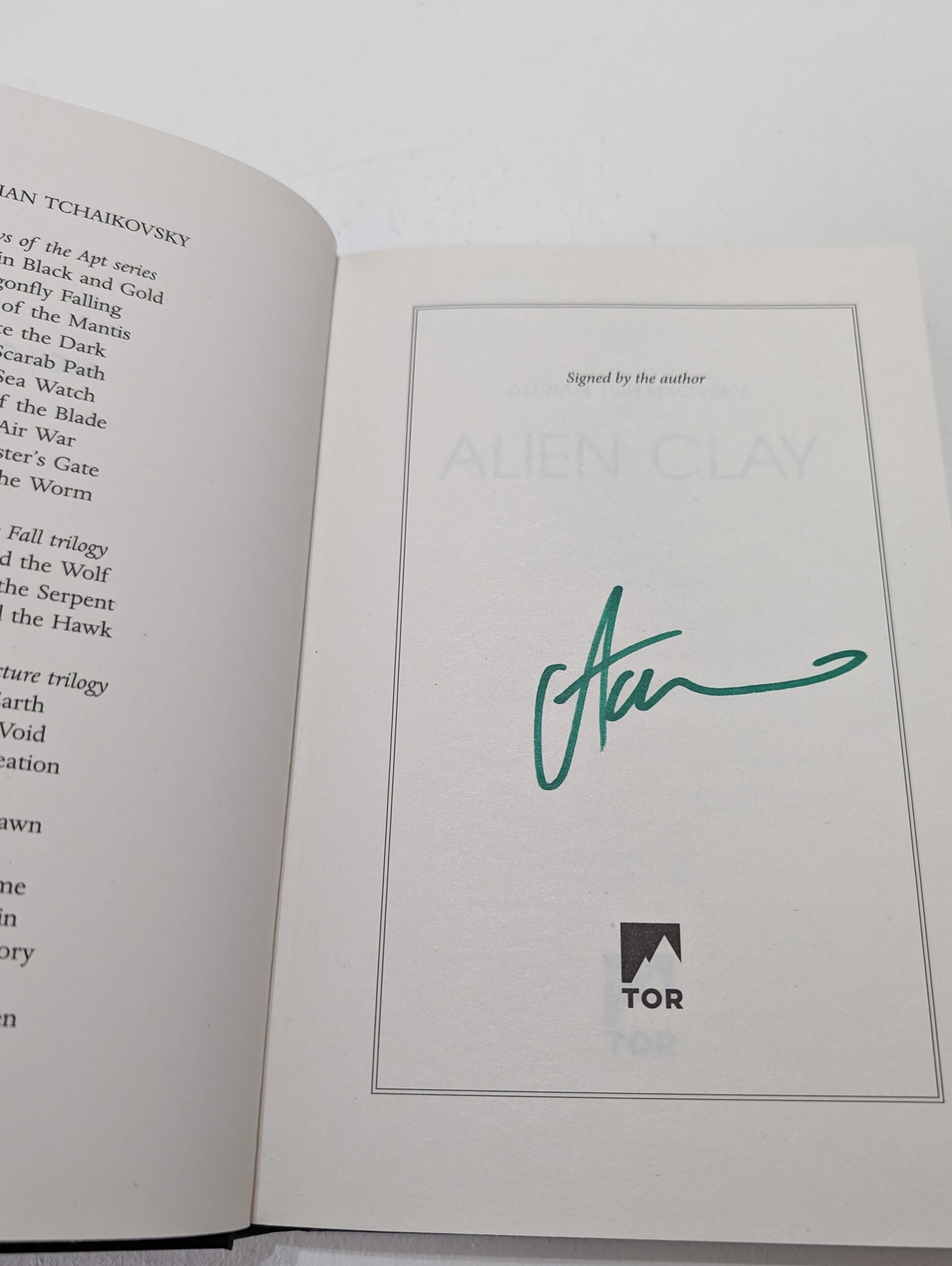 Alien Clay (Signed First Edition)