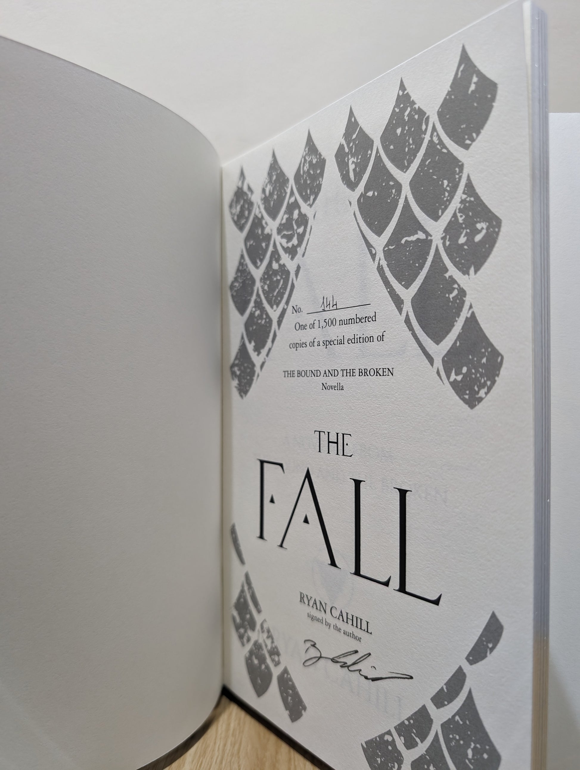 Of Blood and Fire; The Fall (The Bound and The Broken) (Signed Numbered Special Edition with gold edges)