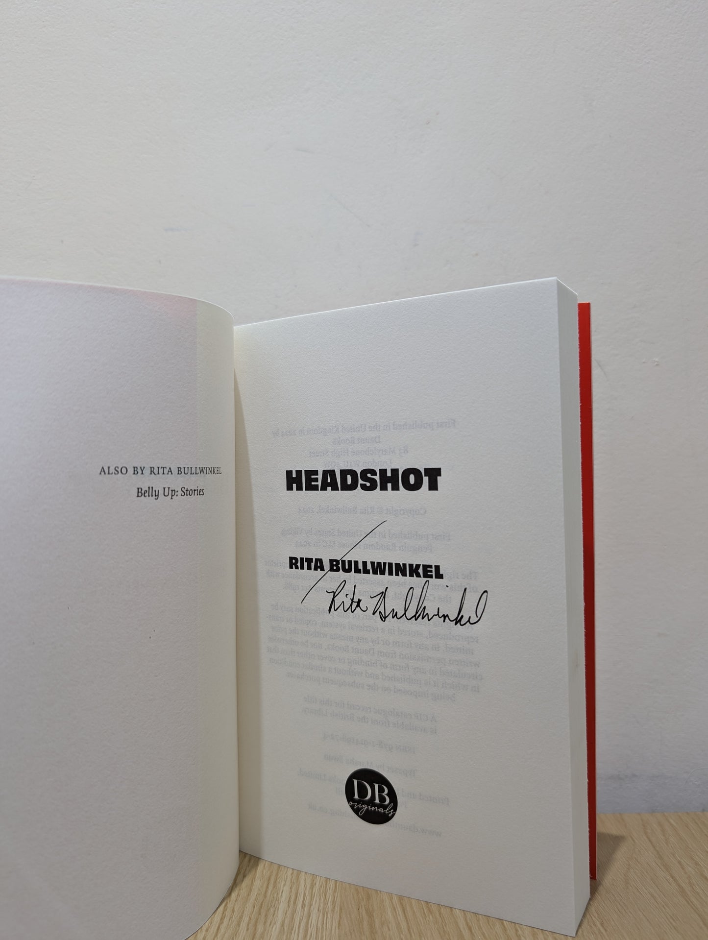 Headshot (Signed First Edition)