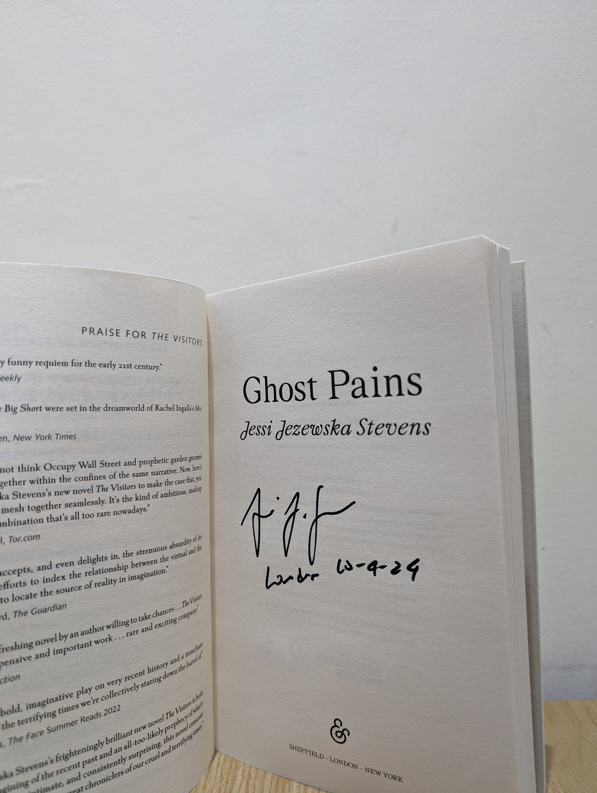 Ghost Pains (Signed First Edition)