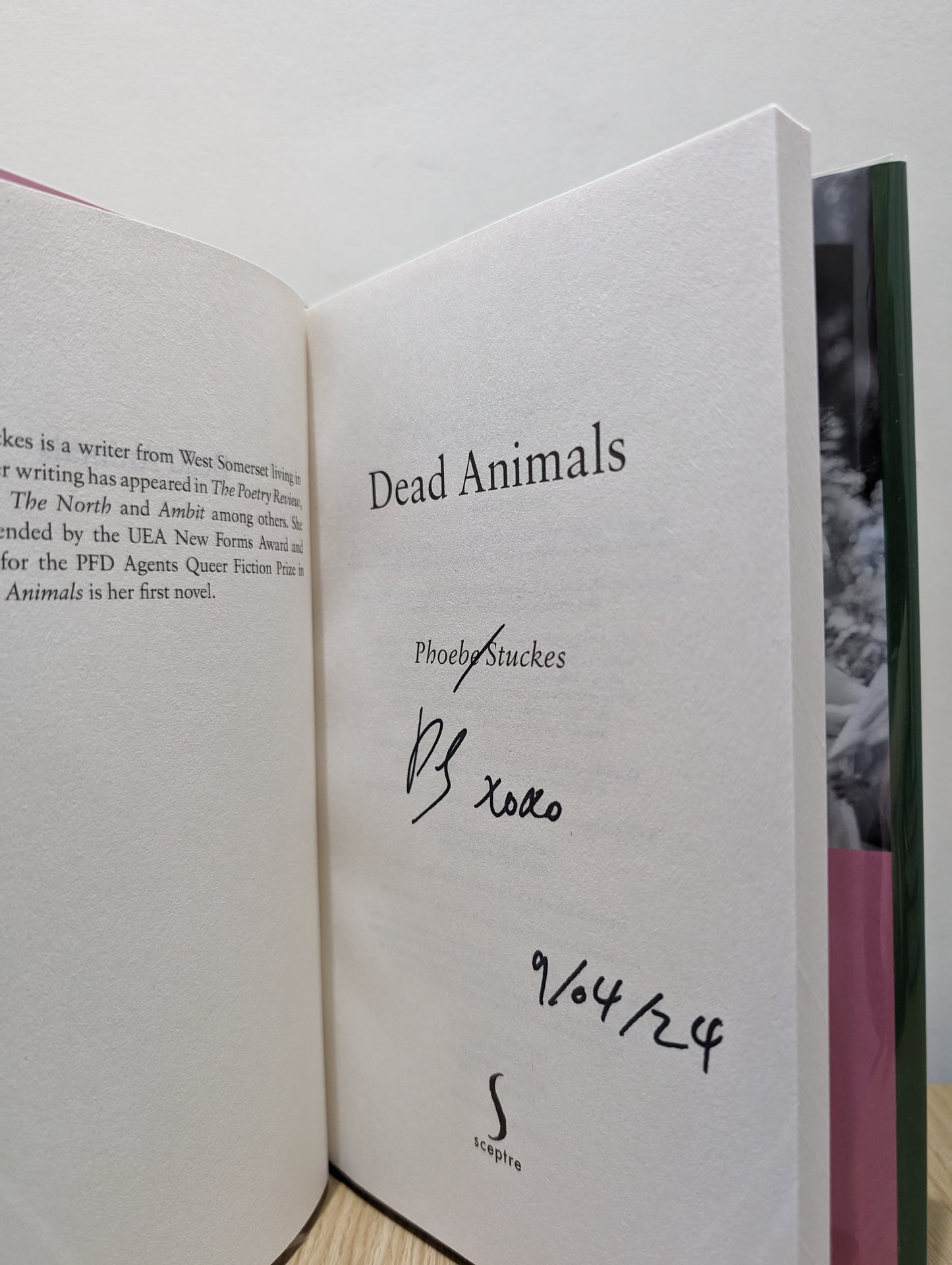 Dead Animals (Signed Dated First Edition)