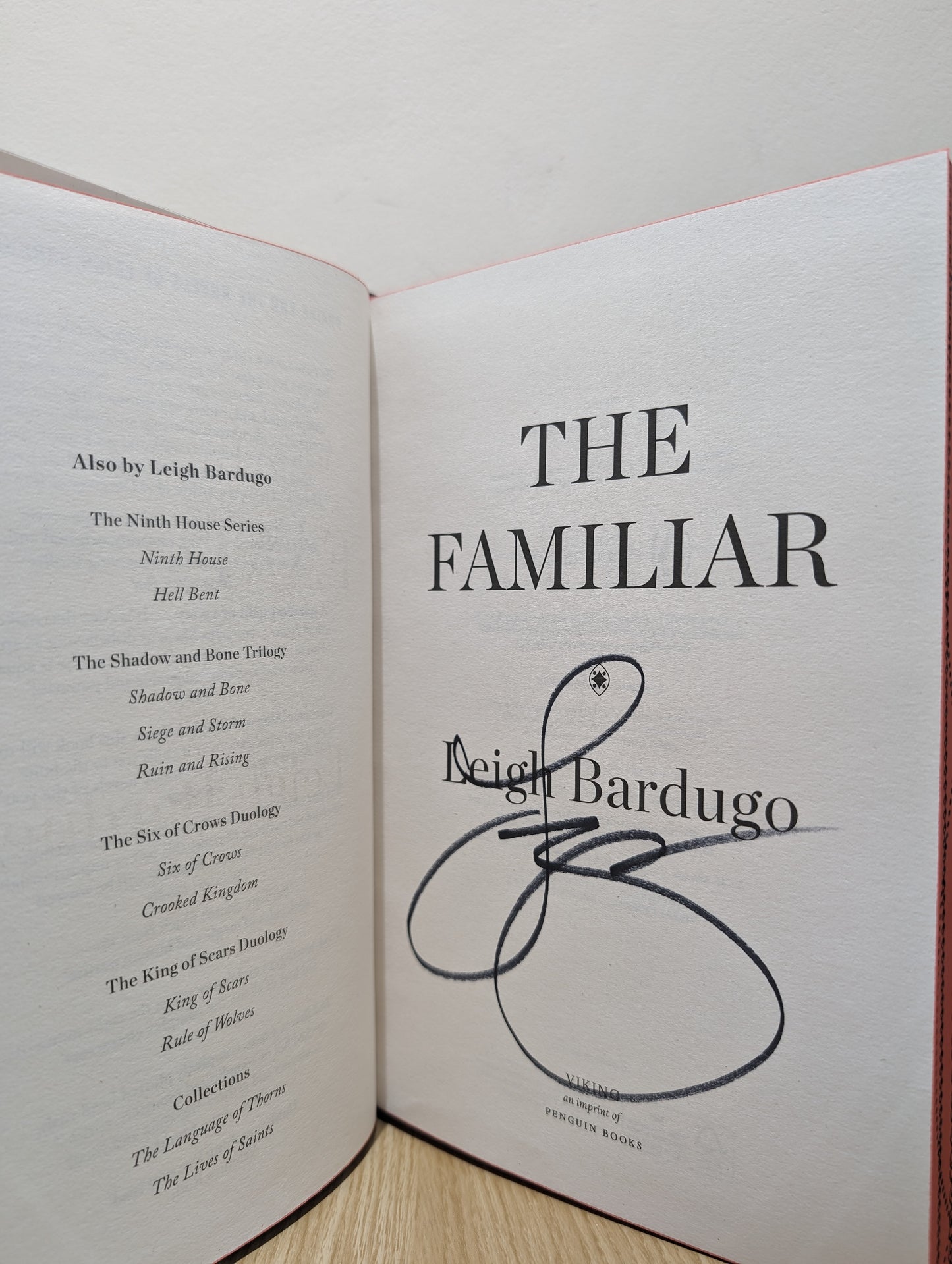 The Familiar (Signed First Edition with sprayed edges)