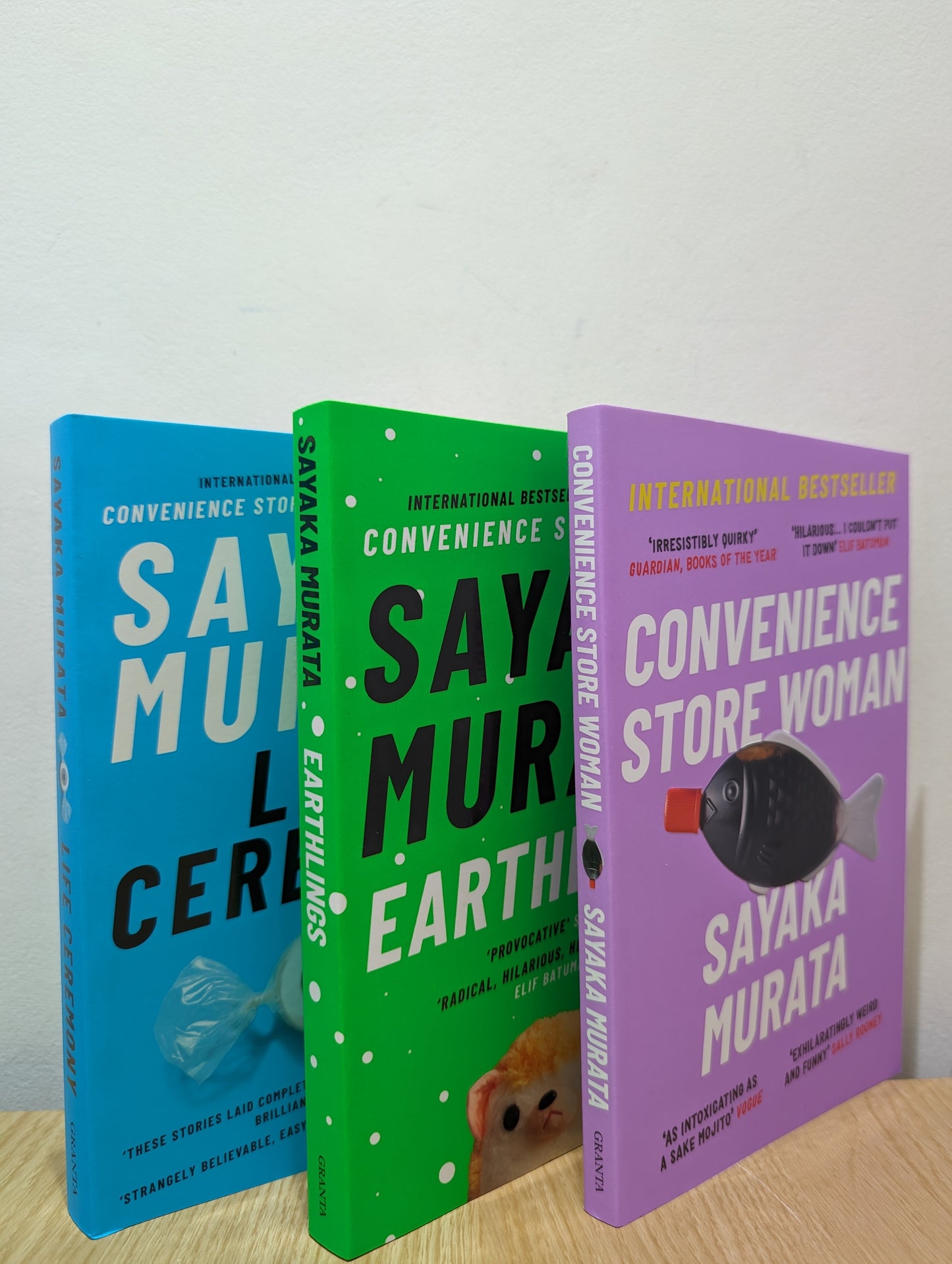 Convenience Store Woman; Earthlings; Life Ceremony (Signed Stamped Paperback Set)