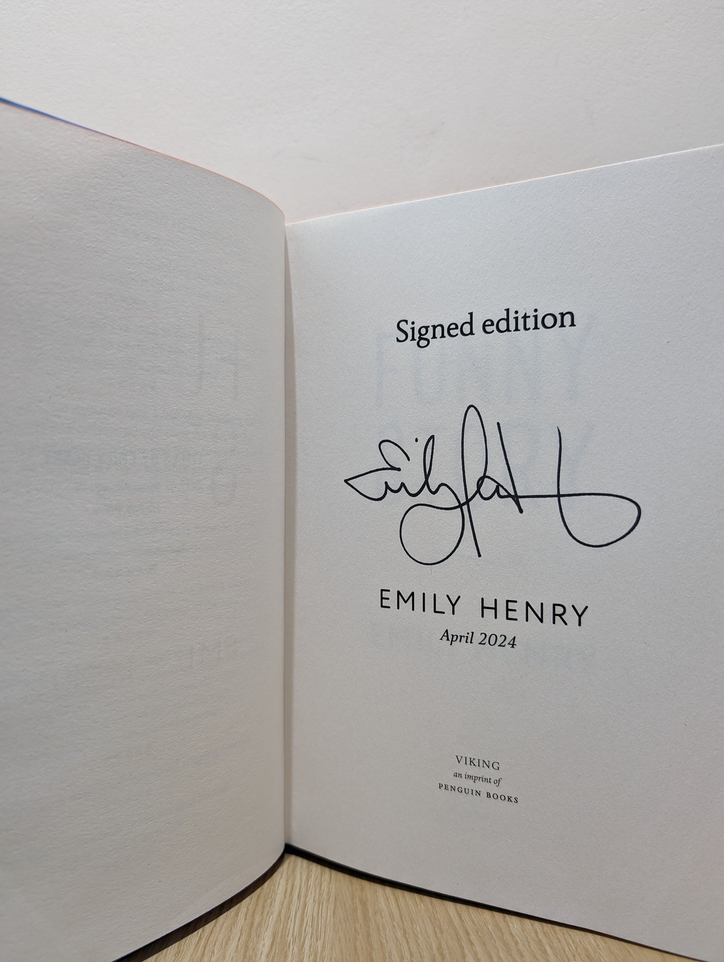 Funny Story (Signed First Edition with sprayed edges)