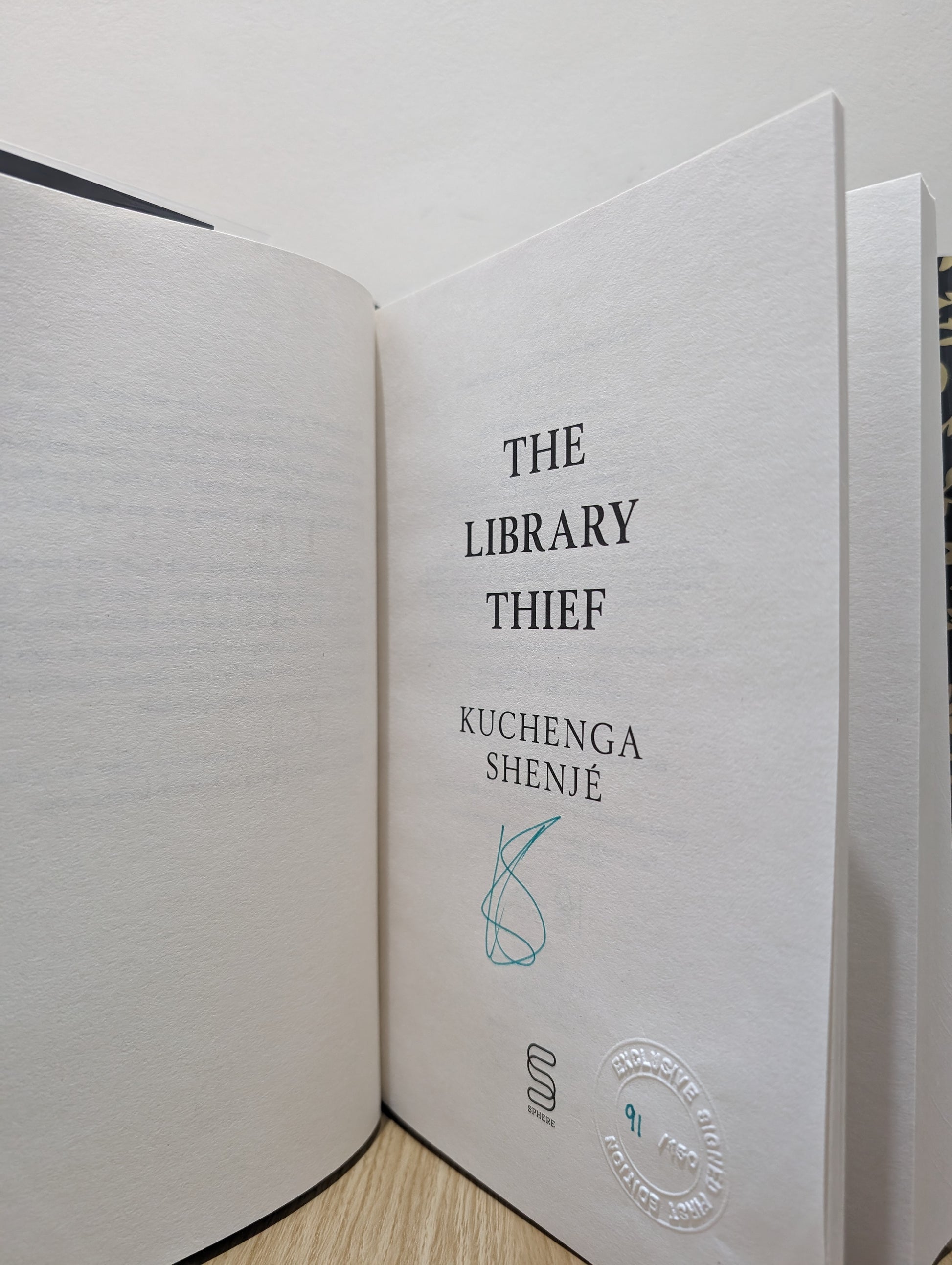 The Library Thief (Signed First Edition)