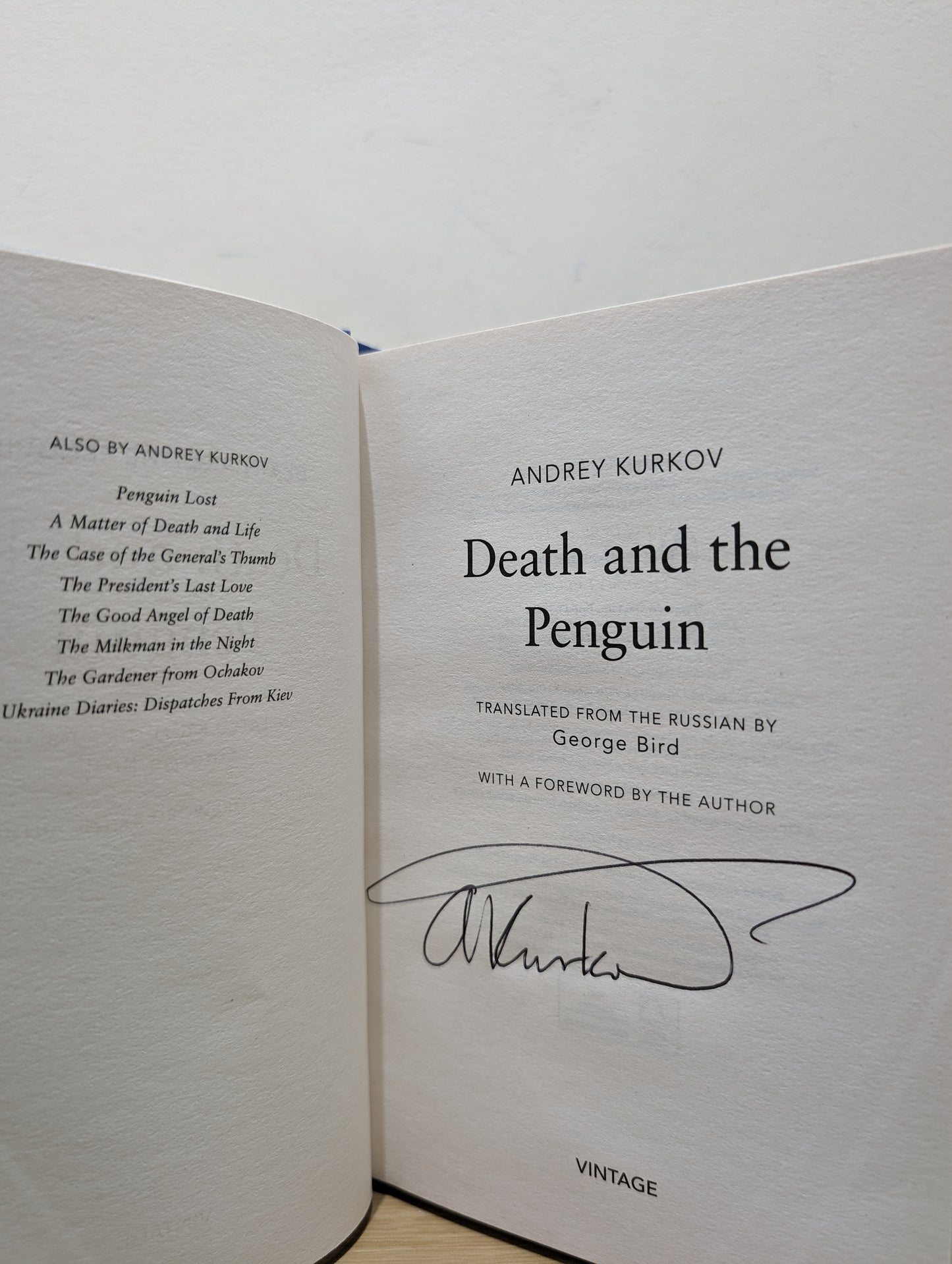 Death and the Penguin (Signed New Edition)