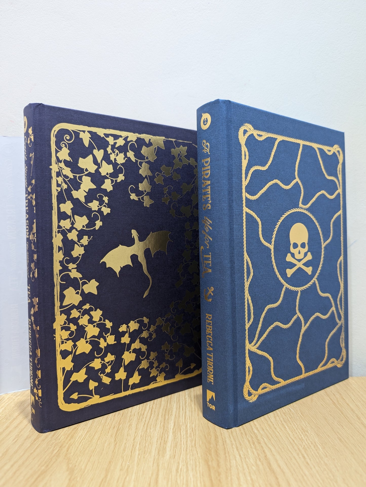 Can't Spell Treason Without Tea; A Pirate's Life for Tea (Tomes & Tea 1-2) (Signed Numbered First Edition with sprayed edges)