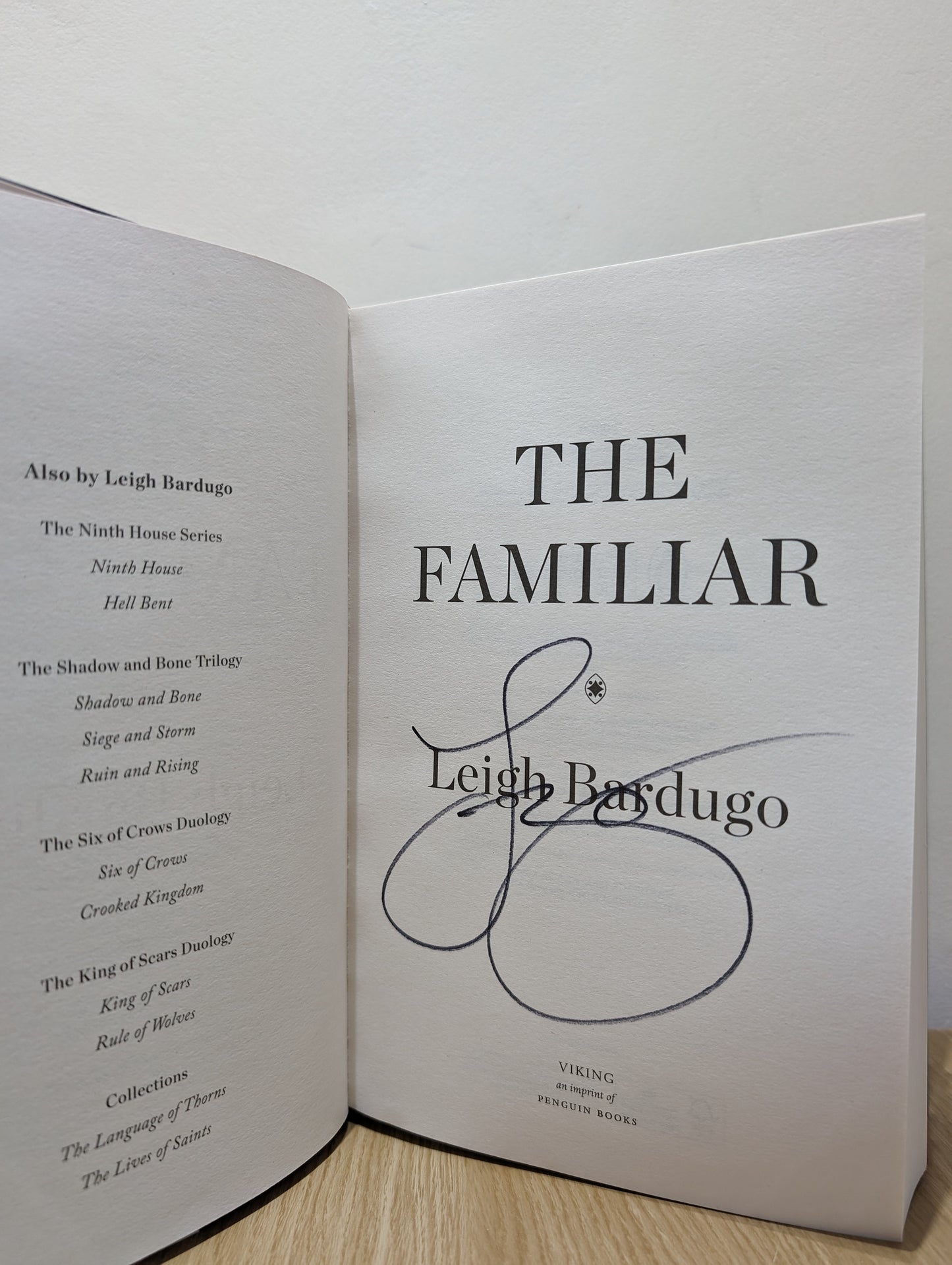 The Familiar (Signed to Title Page)