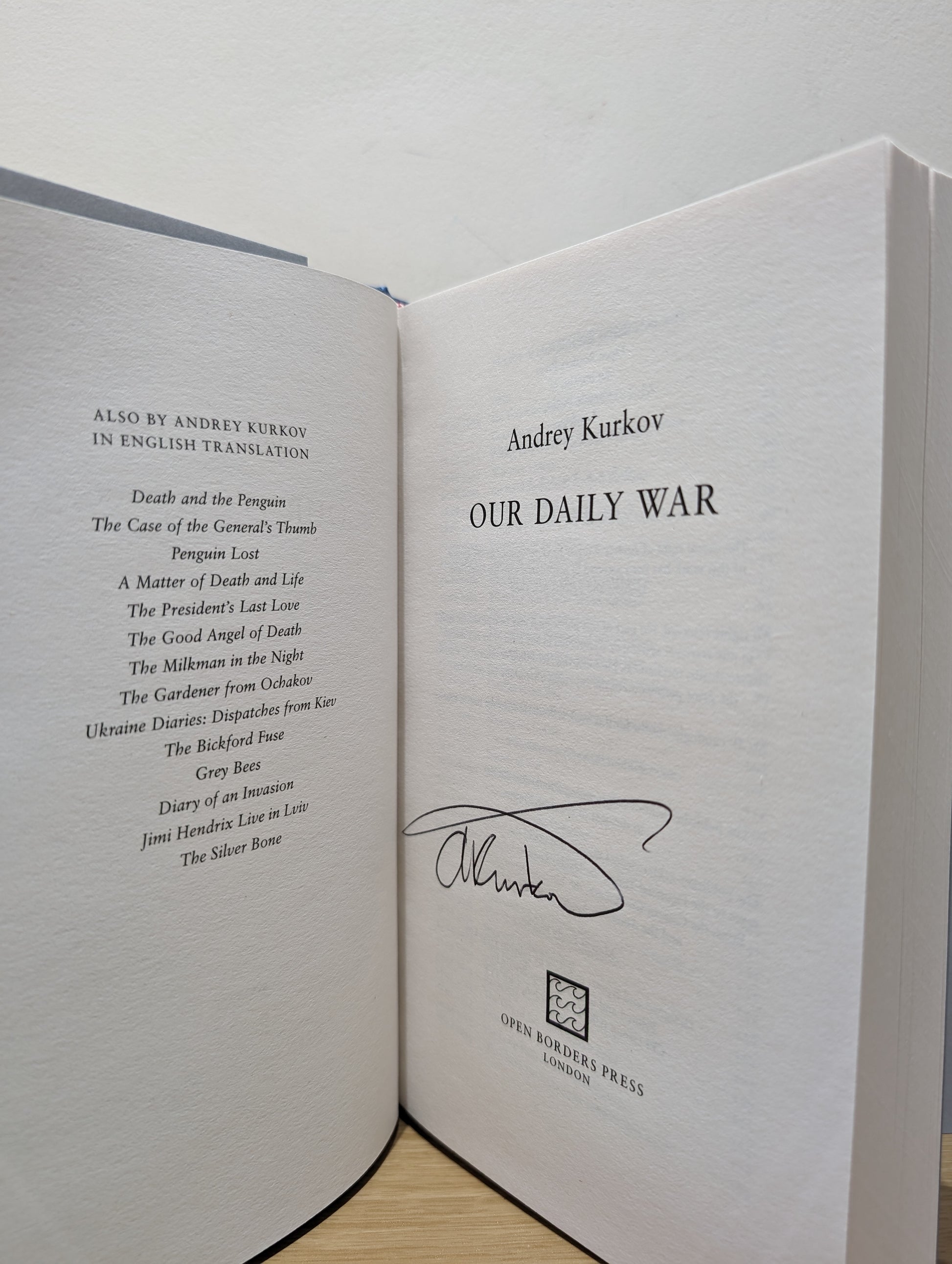 Our Daily War: The powerful, deeply personal sequel to Diary of an Invasion (Signed First Edition)