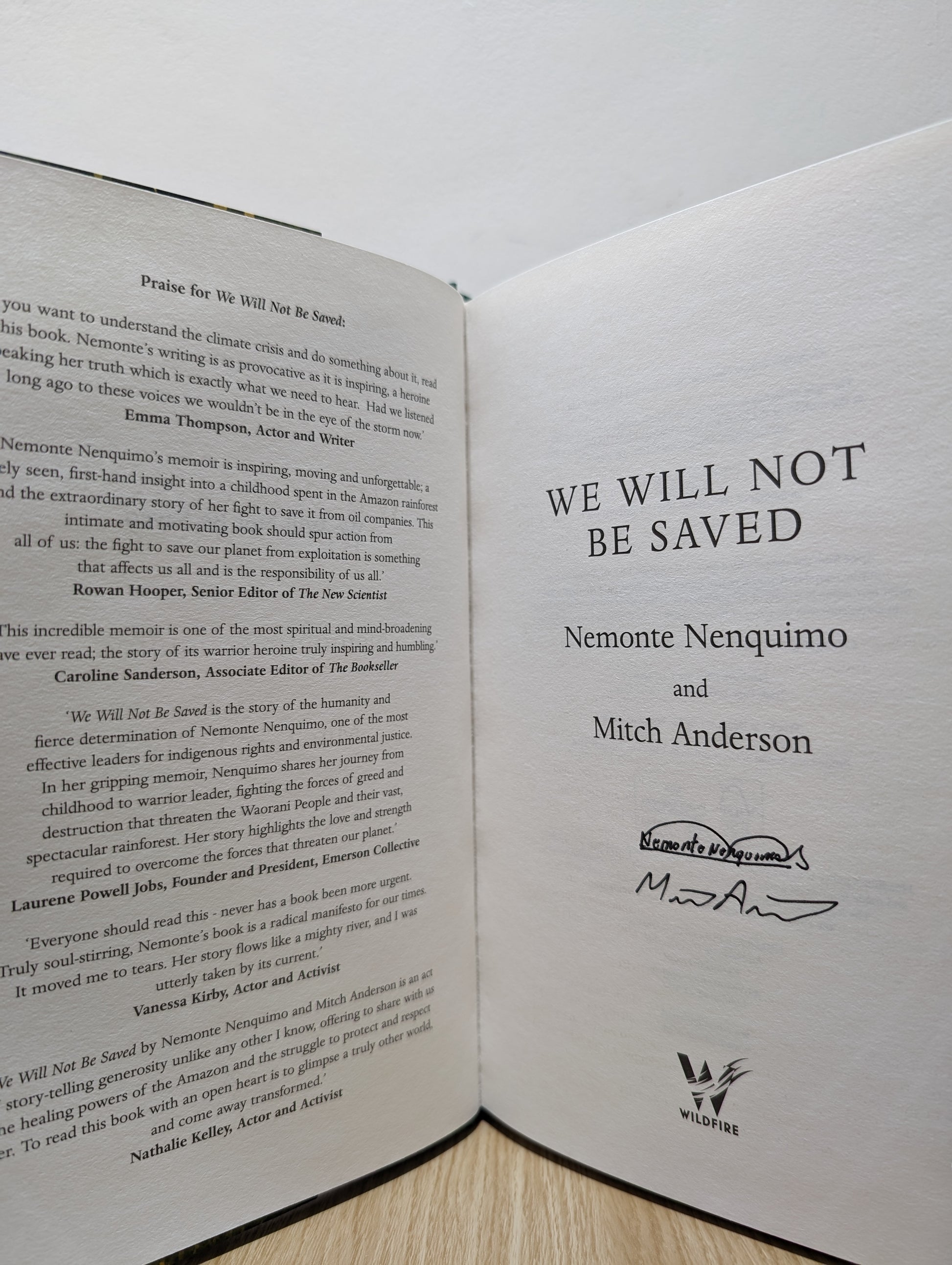 We Will Not Be Saved (Double Signed First Edition)