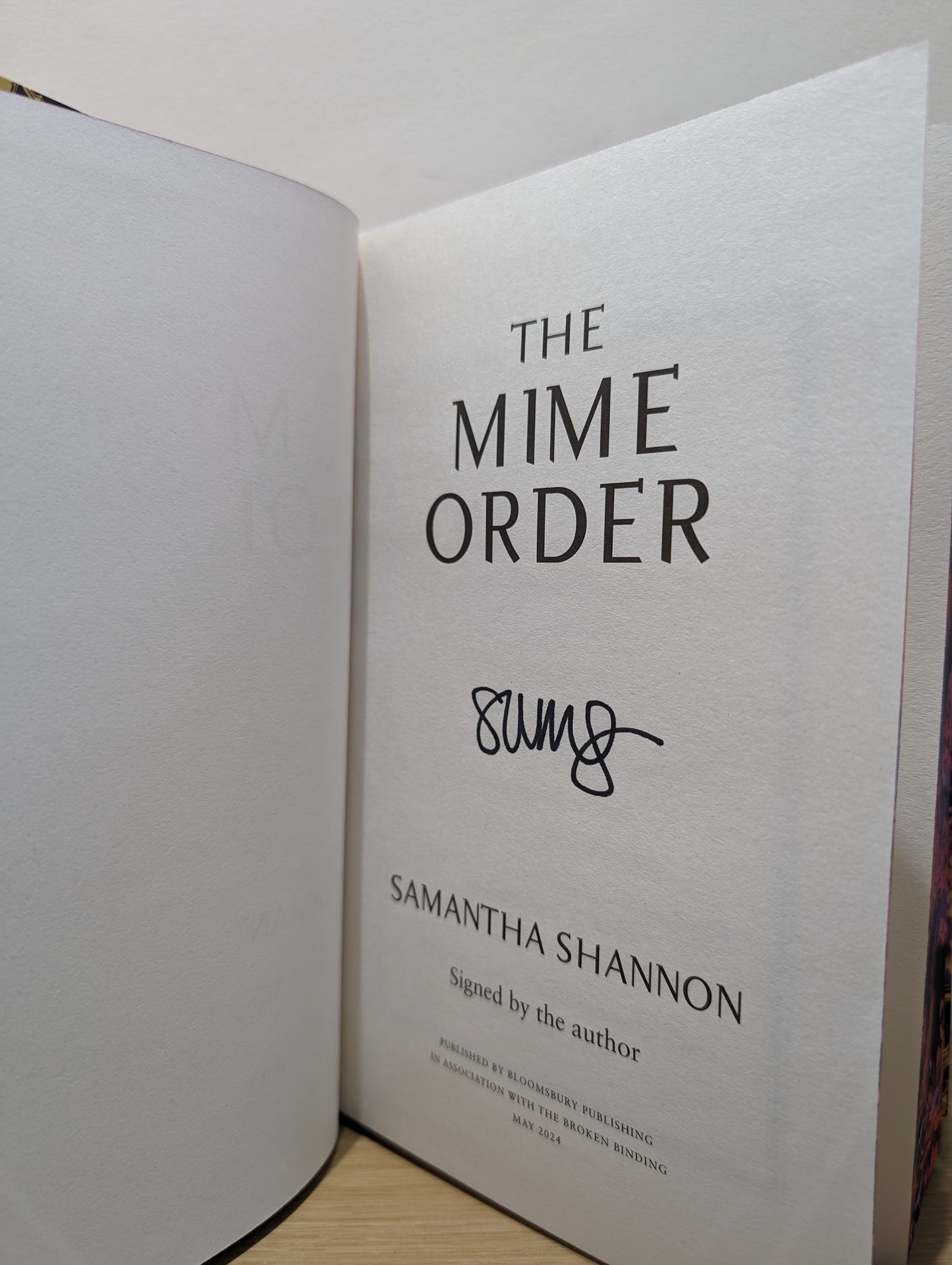 The Mime Order: The tenth anniversary special edition (Signed Special Edition with sprayed edges)