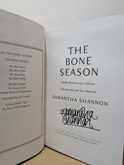 The Bone Season: The tenth anniversary special edition (Signed Edition with sprayed flower edge)