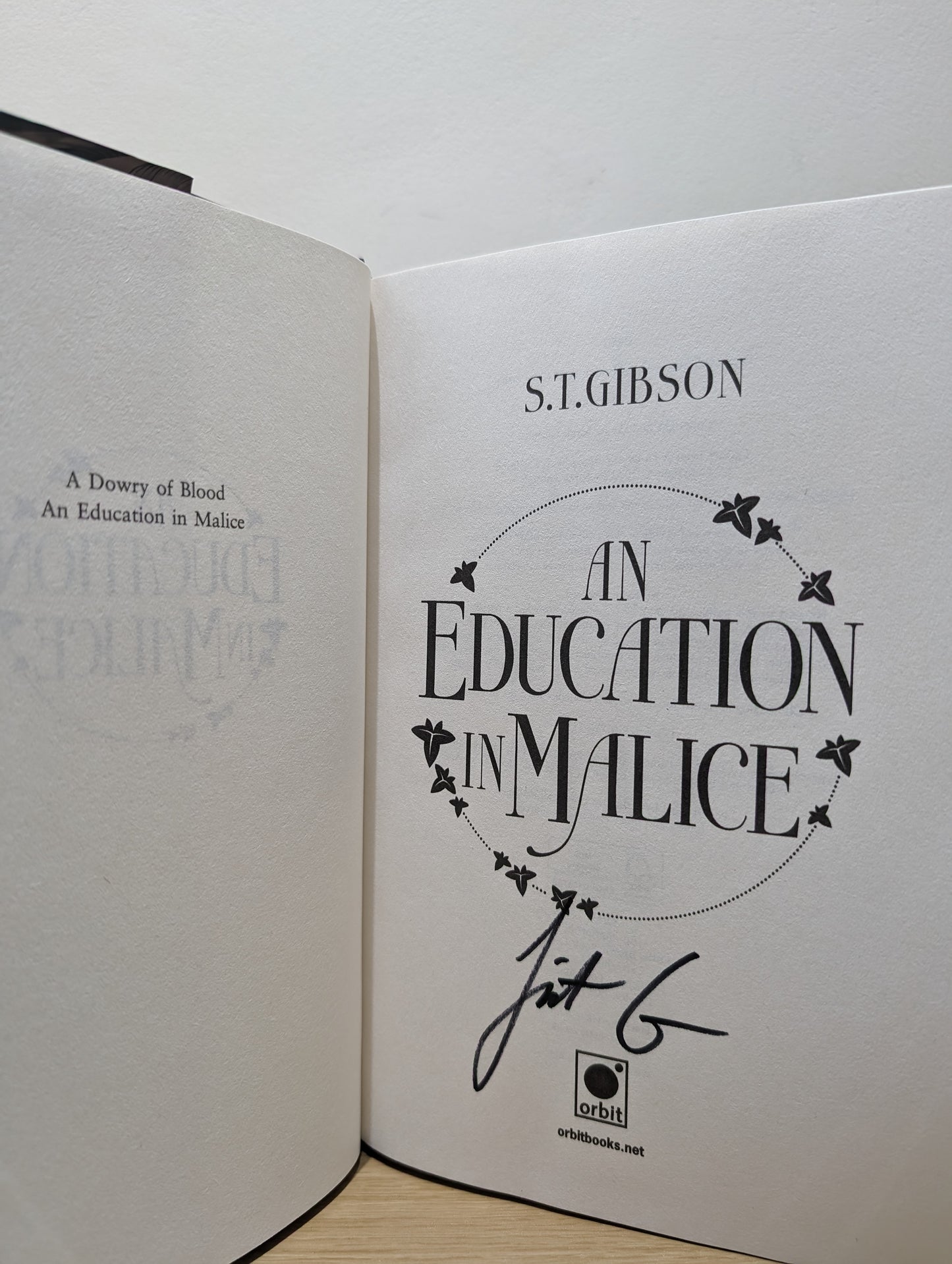 An Education in Malice (Signed to Title Page)