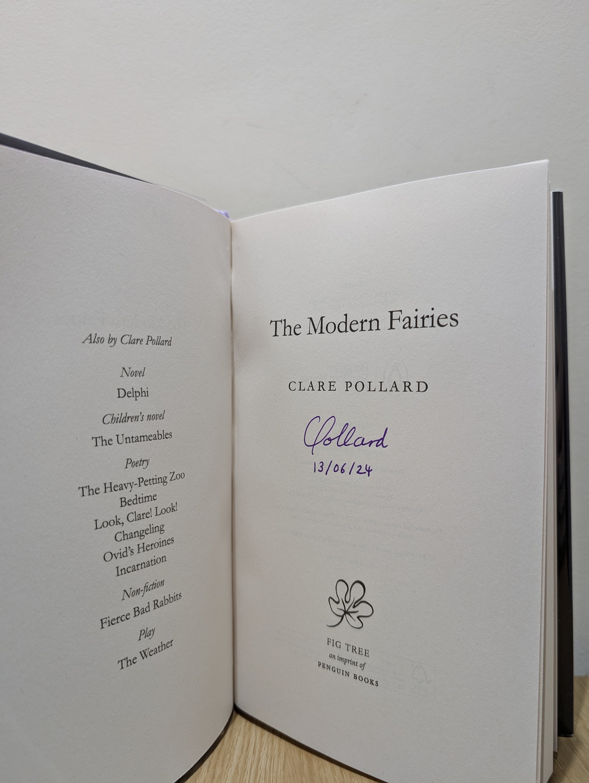 The Modern Fairies (Signed Dated First Edition)