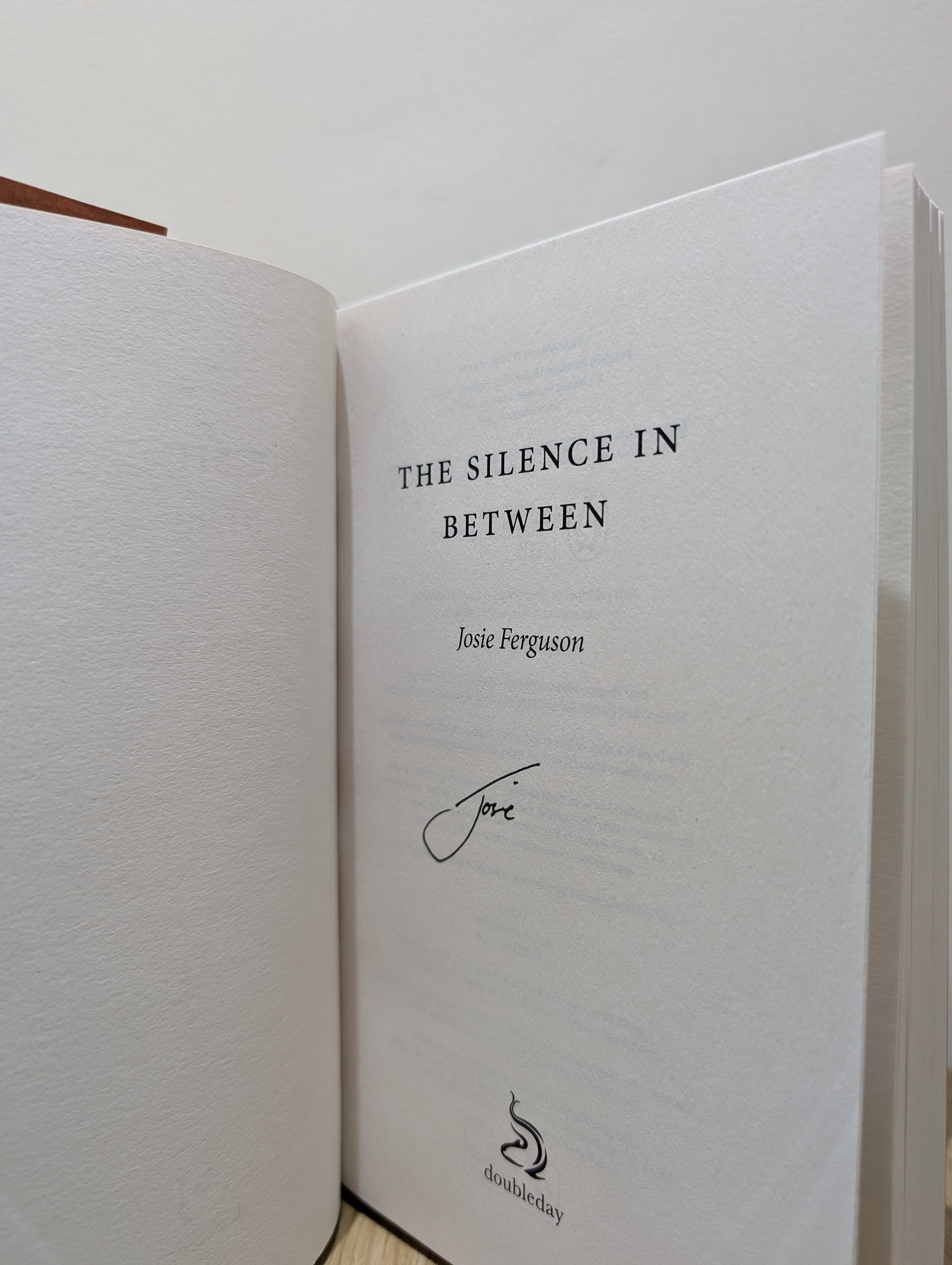 The Silence In Between (Signed First Edition)