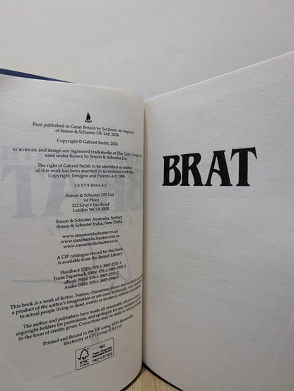 Brat: A Ghost Story (Signed First Edition)